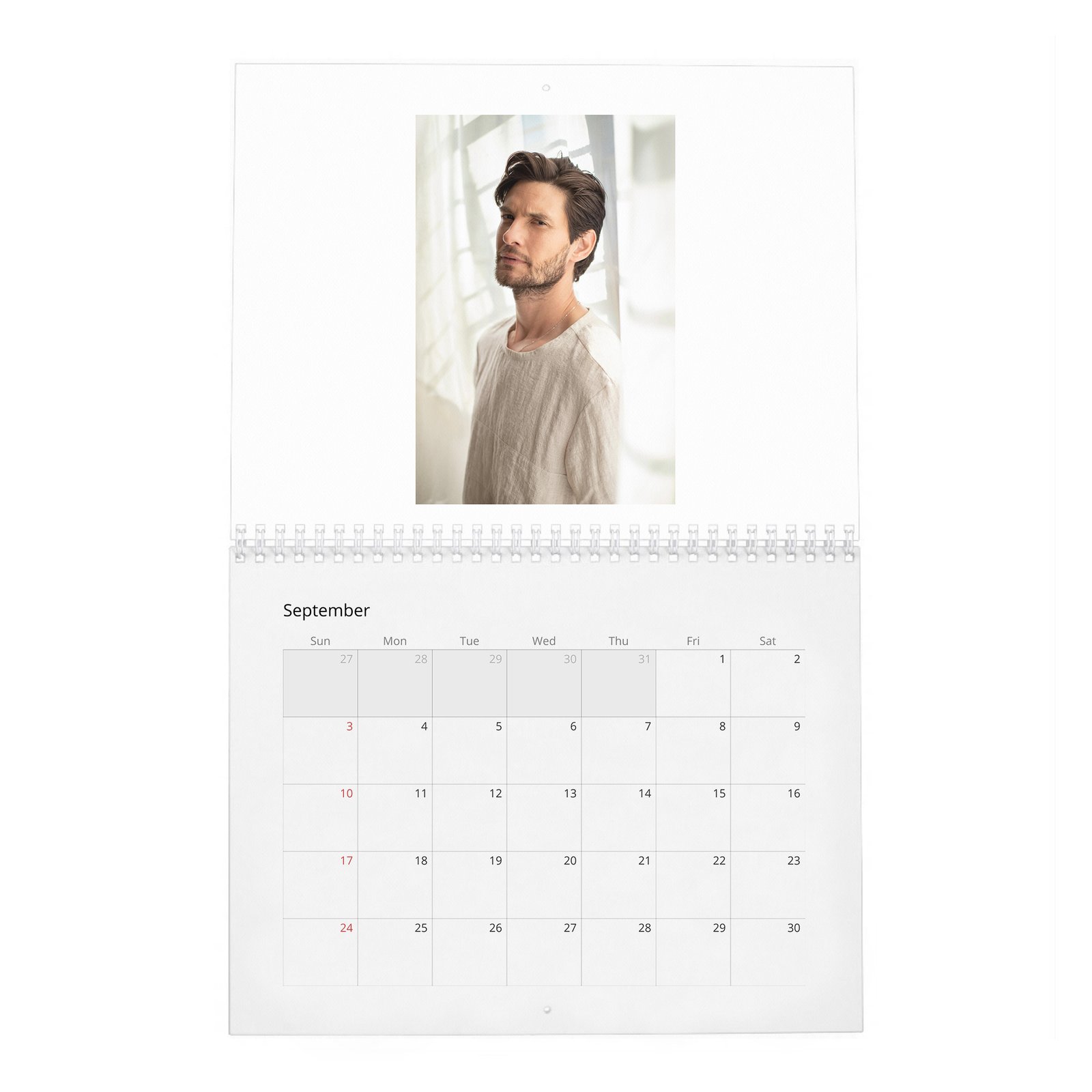 Ben Barnes - Songs For You 2027 Wall Calendar