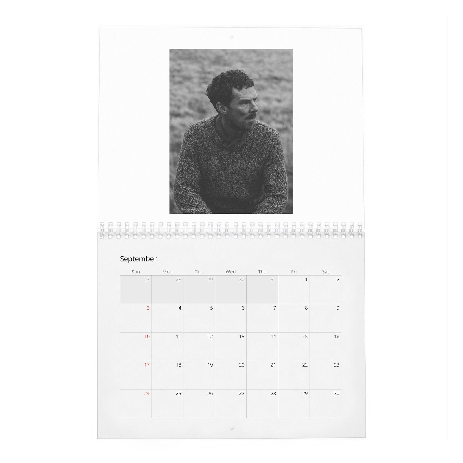 09 Benedict Cumberbatch - Monsters Among Us 2027 Wall Calendar