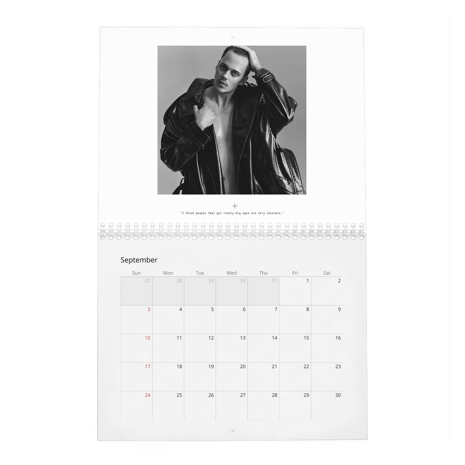 Bill Skarsgard - Hollywood’s Current “It” Boy 2027 Wall Calendar