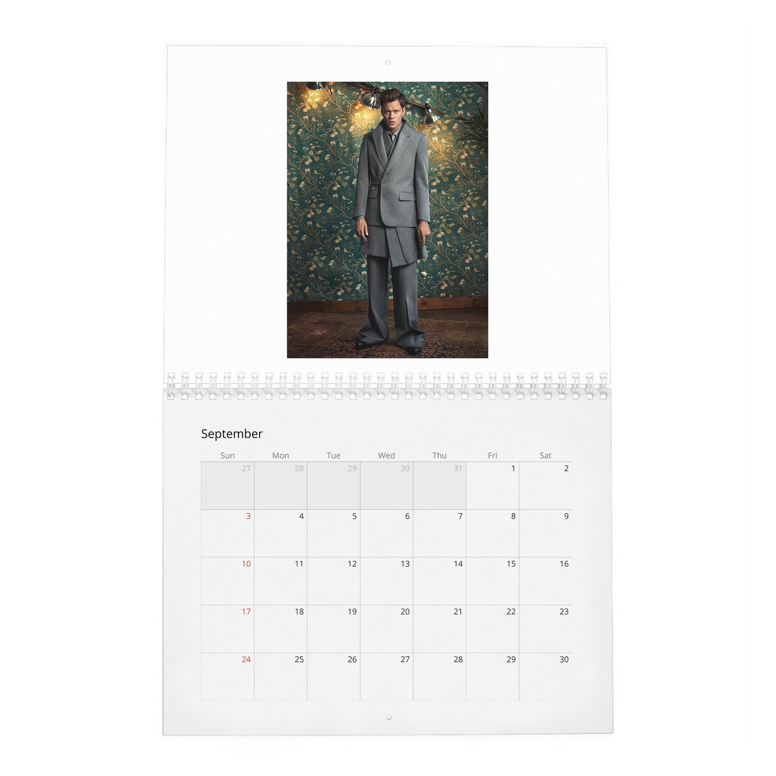 09 Bill Skarsgard - Million Dollar Bill 2027 Wall Calendar