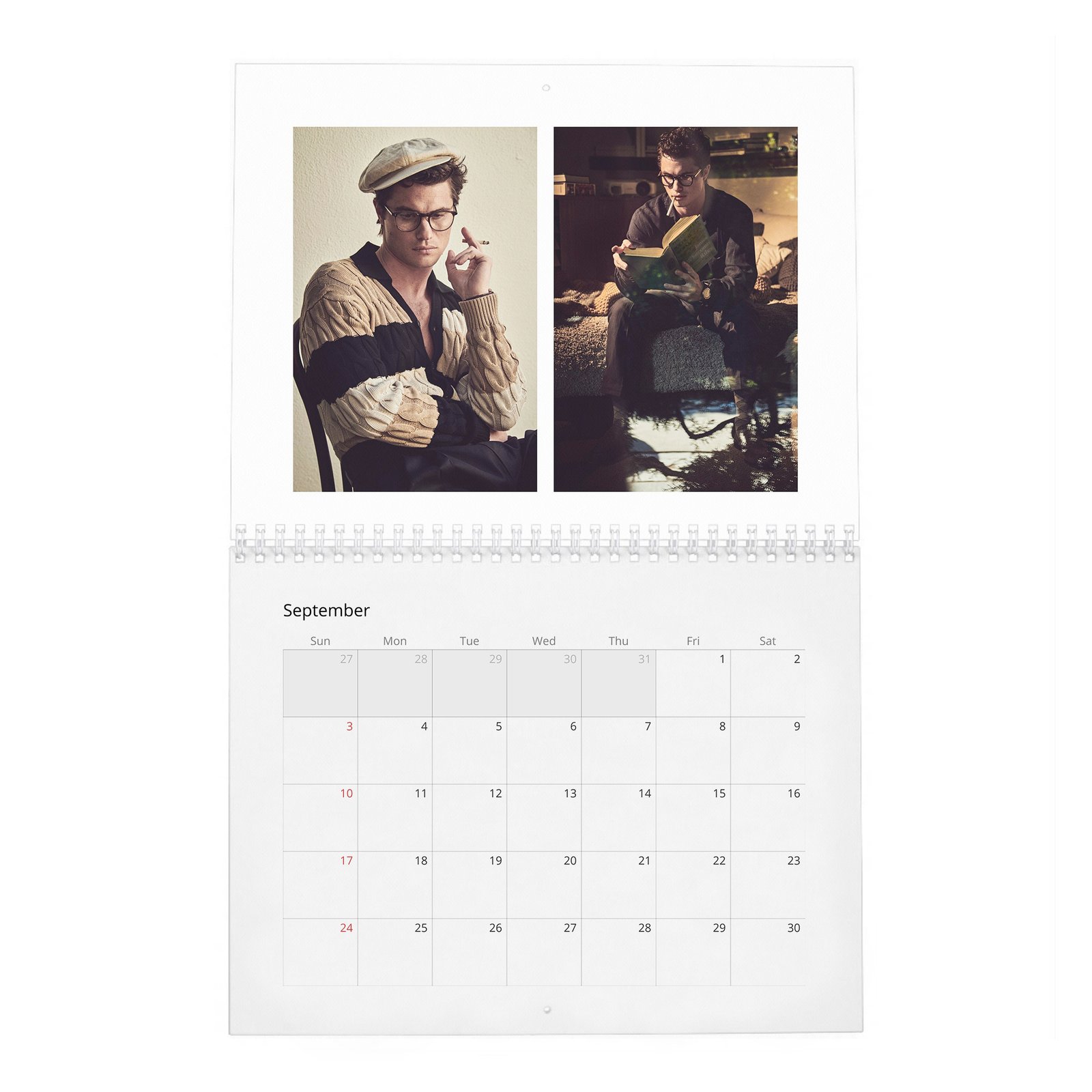 09 Chase Stokes - Wonderland 2027 Wall Calendar