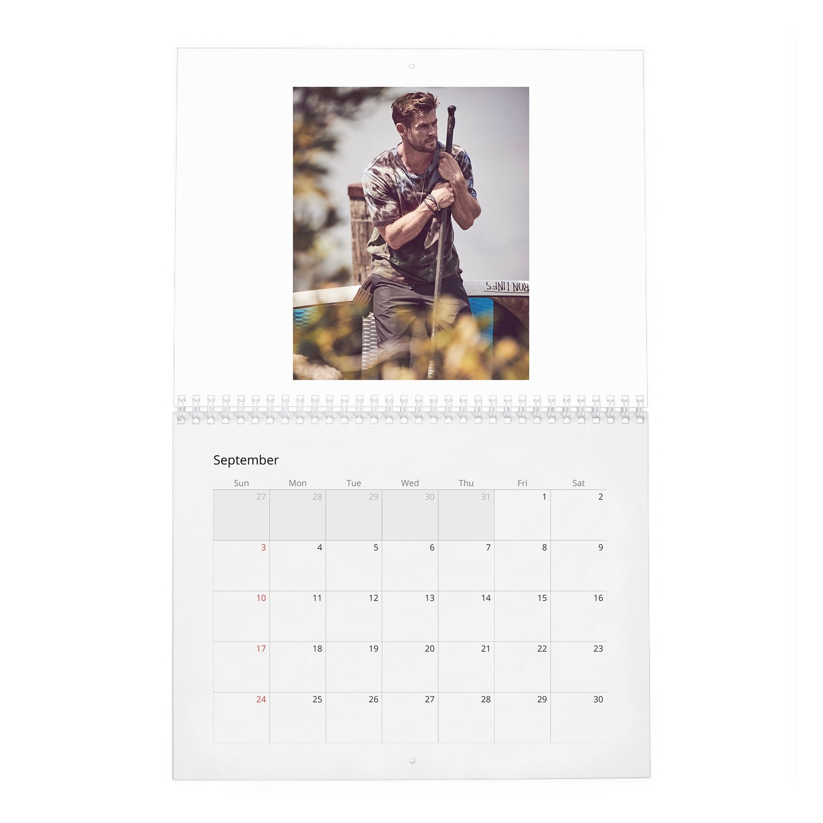 09 Chris Hemsworth - On Life During Uncertain Times 2027 Wall Calendar