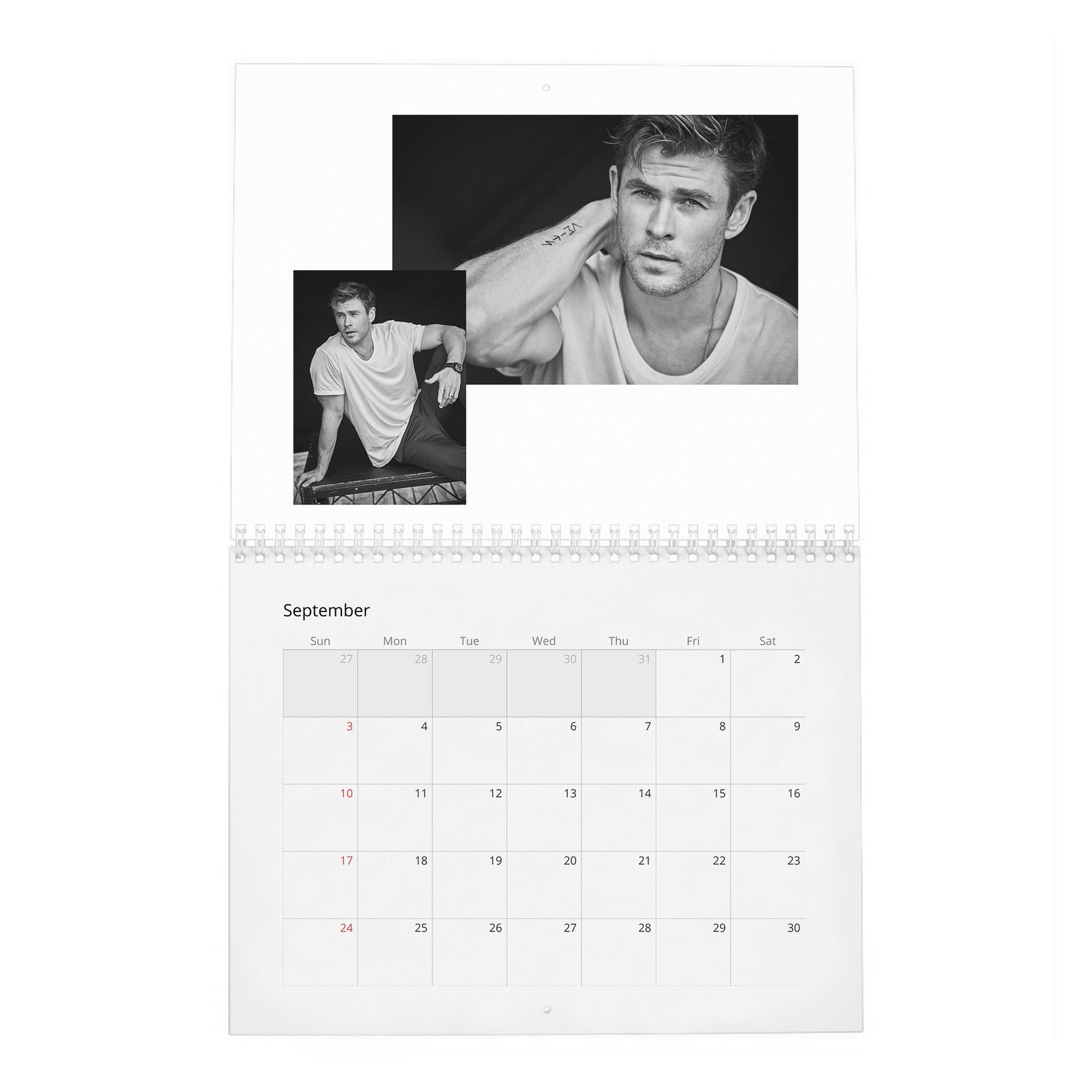 Chris Hemsworth - Strength And Soul 2027 Wall Calendar
