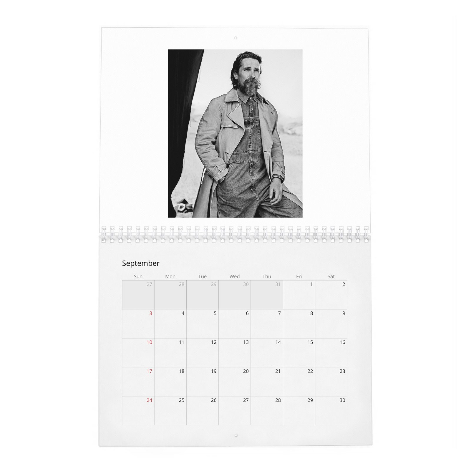 Christian Bale - Hollywood's Reluctant King 2027 Wall Calendar