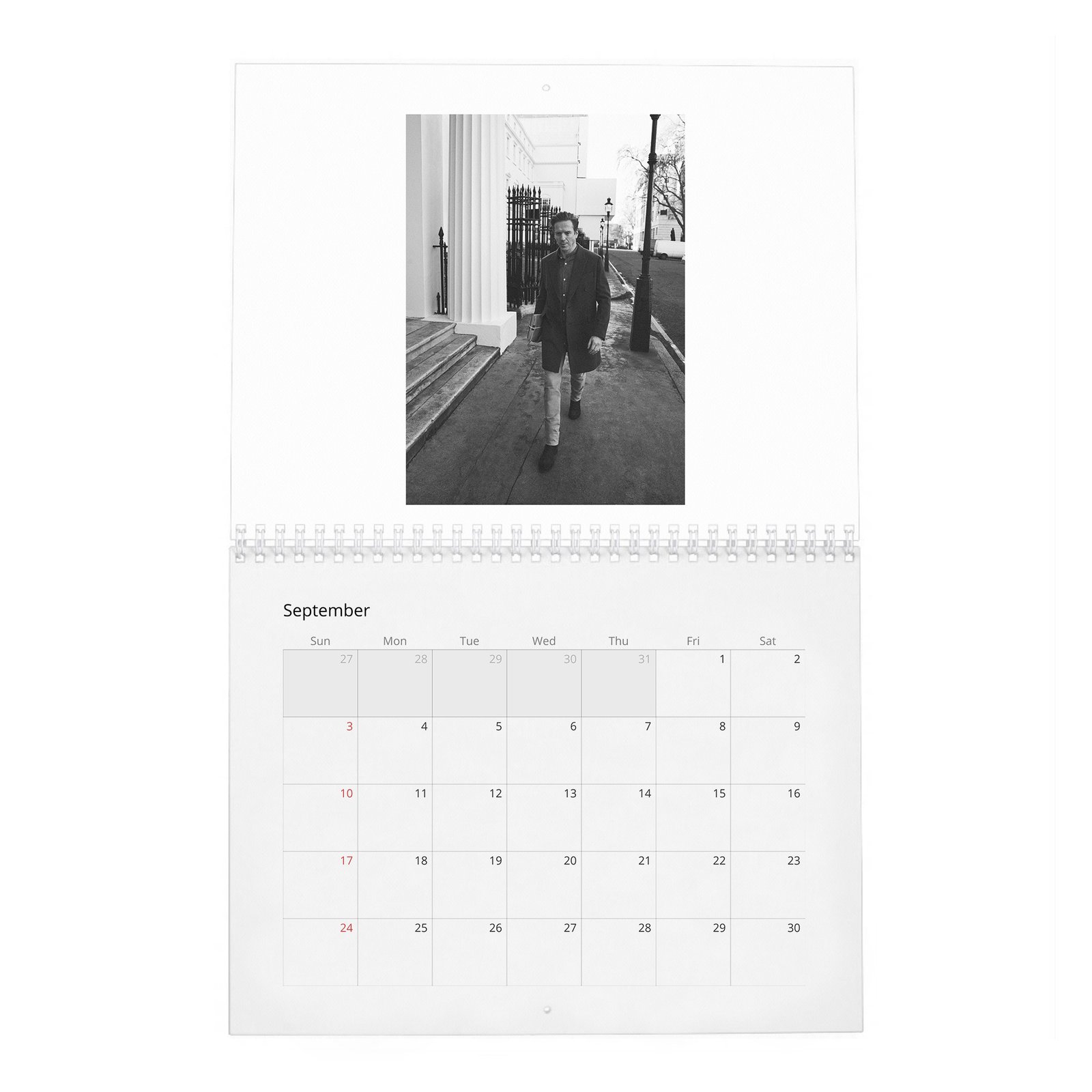 09 Damian Lewis - The King Of The Box Set 2027 Wall Calendar