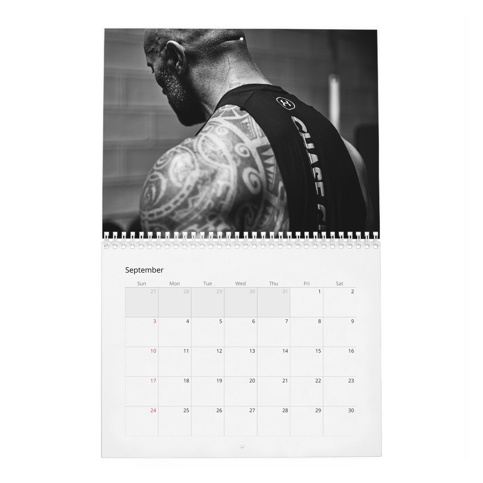 09 Dwayne Johnson - Under Armor 2027 Wall Calendar