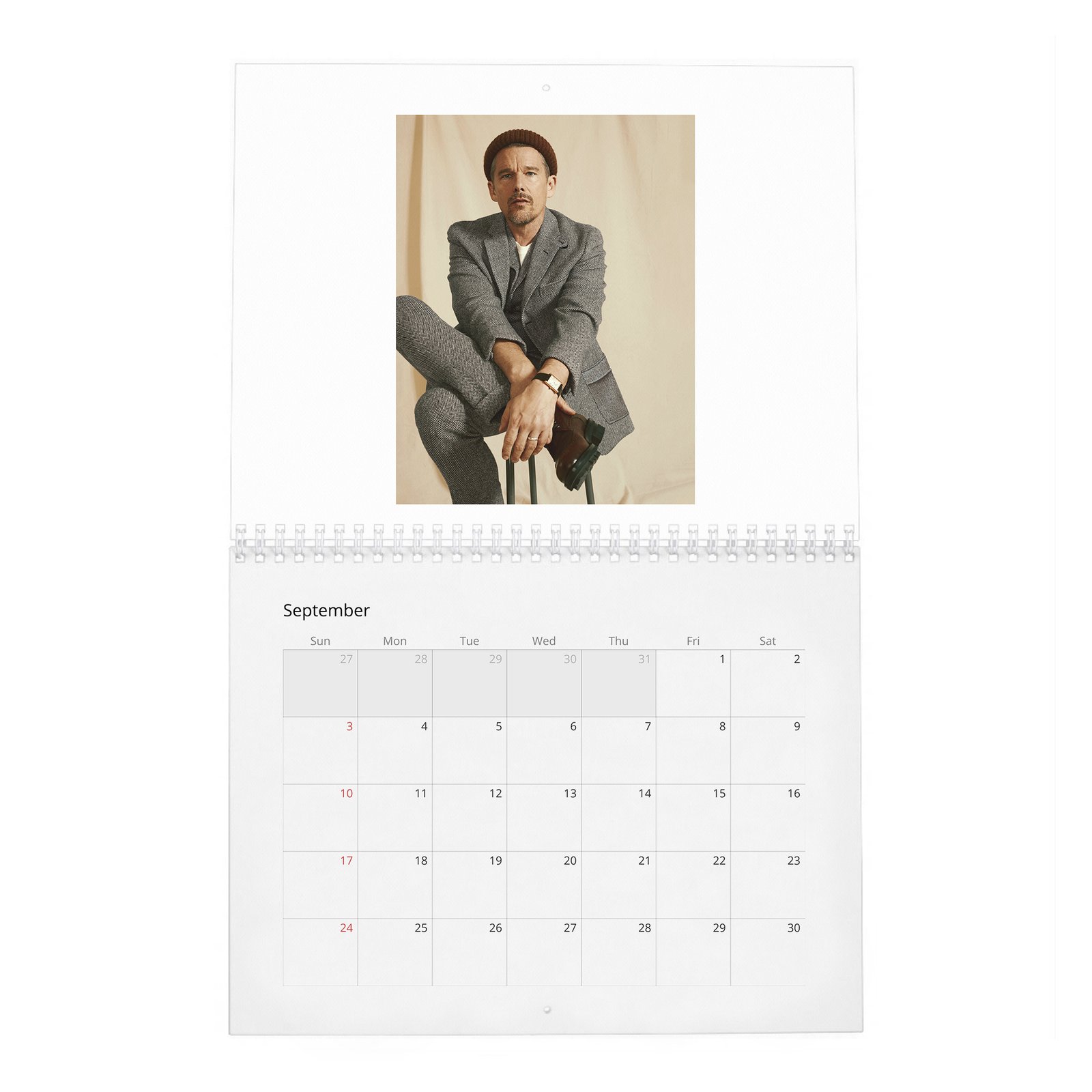 09 Ethan Hawke - Always In Style 2027 Wall Calendar