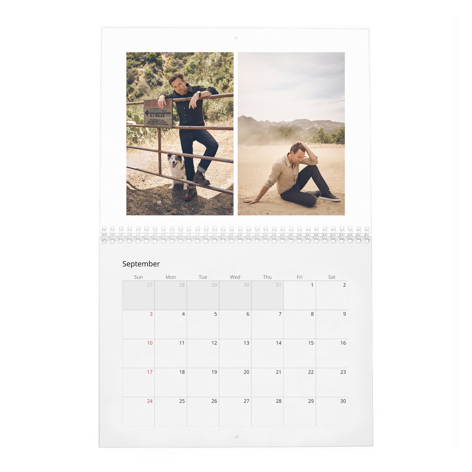09 Ewan Mcgregor - Leading Man 2027 Wall Calendar