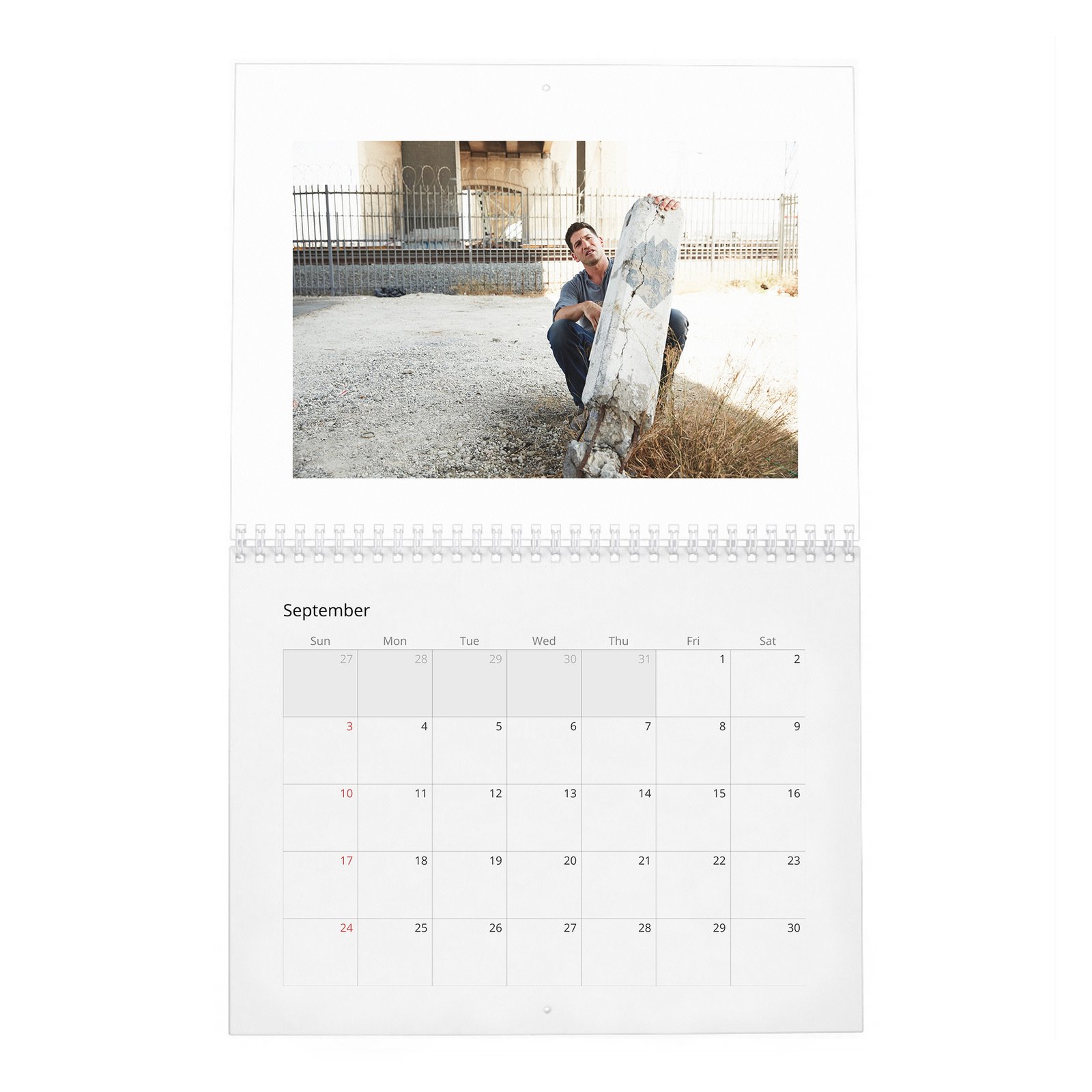 09 Jon Bernthal - Man On Fire 2027 Wall Calendar