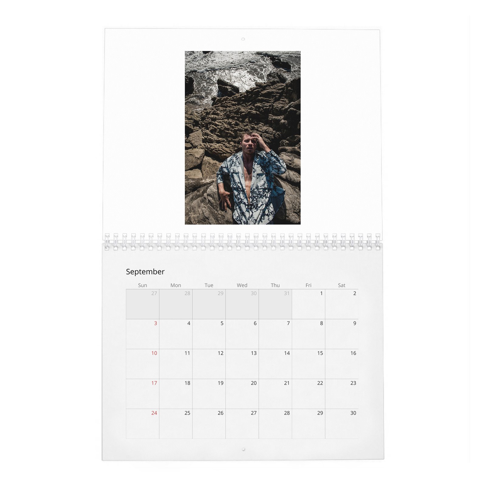 09 Garrett Hedlund - Flaunt 2027 Wall Calendar