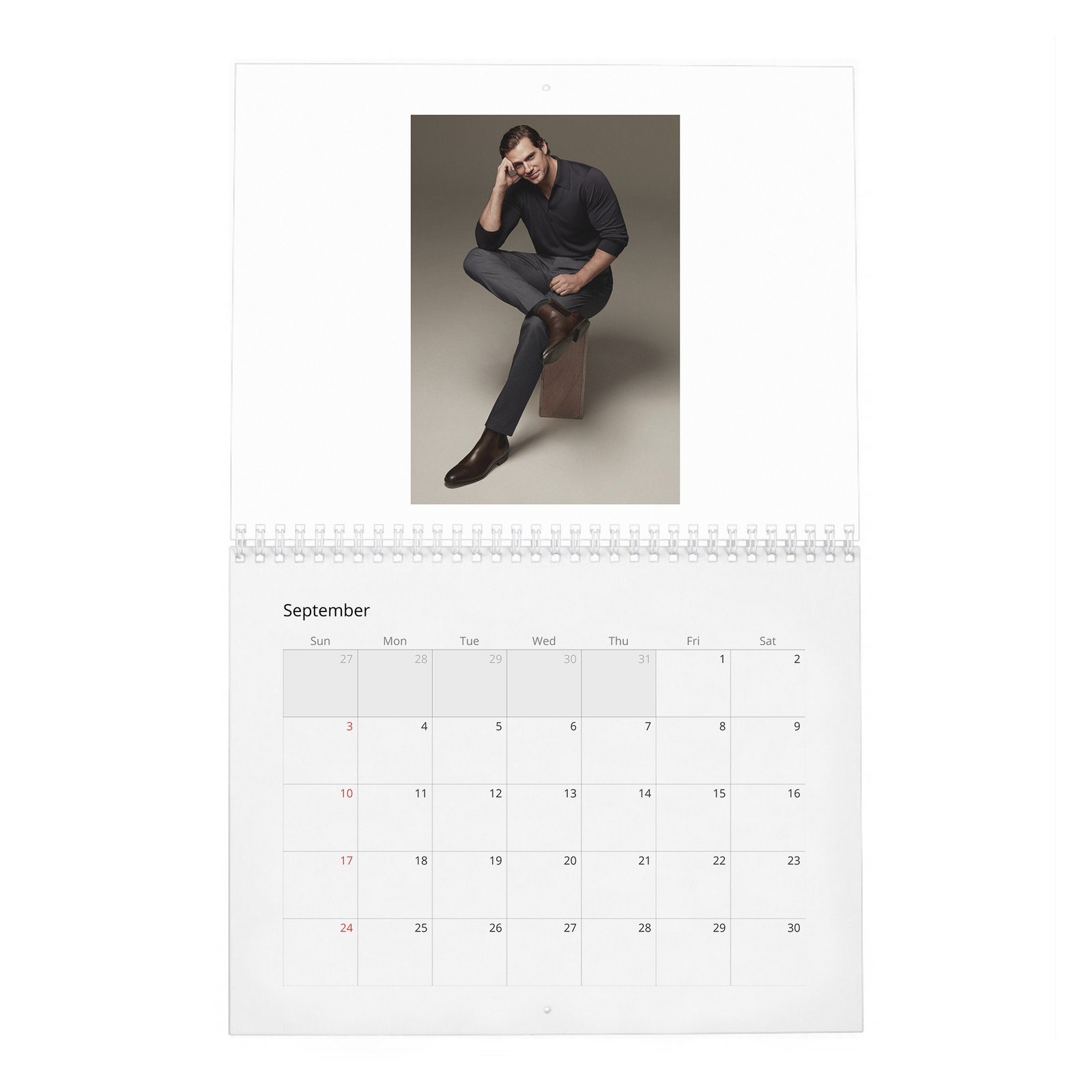 09 Henry Cavill - Almost Perfect 2027 Wall Calendar