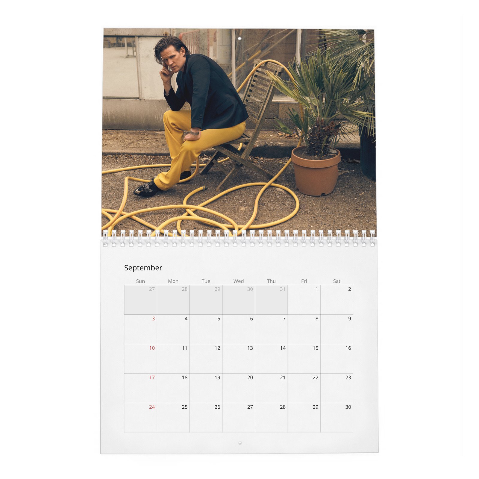 09 Matt Smith - Flaunt 2027 Wall Calendar