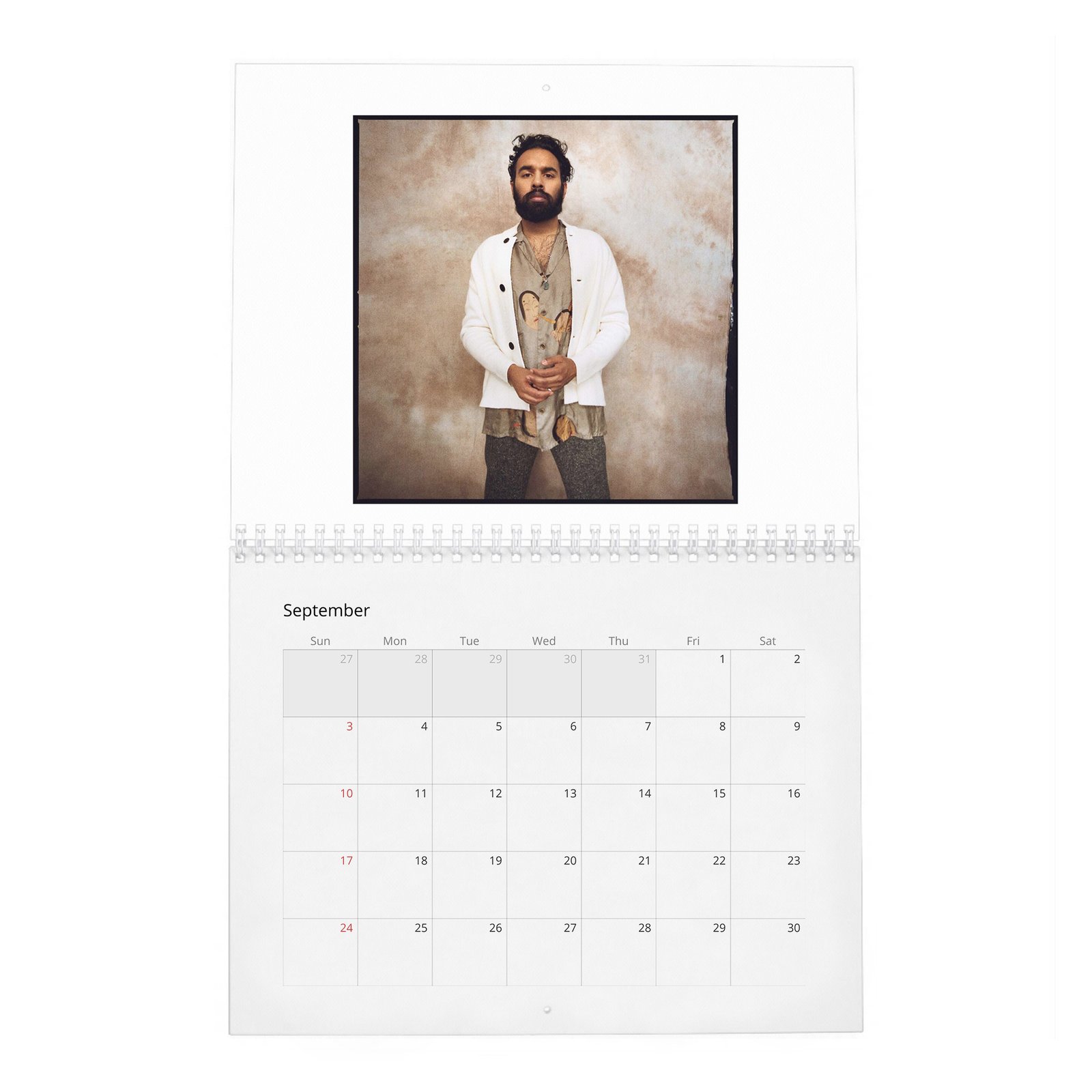 09 Himesh Patel - Content 2027 Wall Calendar
