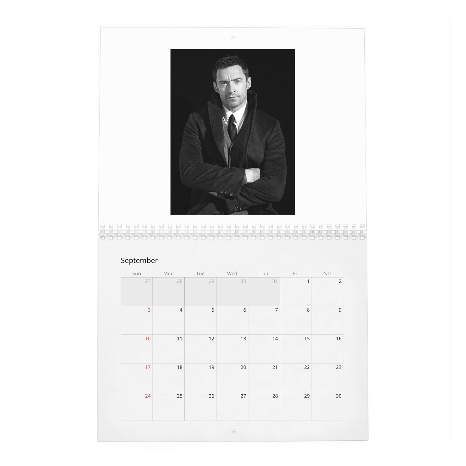 09 Hugh Jackman - The Greatest 2027 Wall Calendar