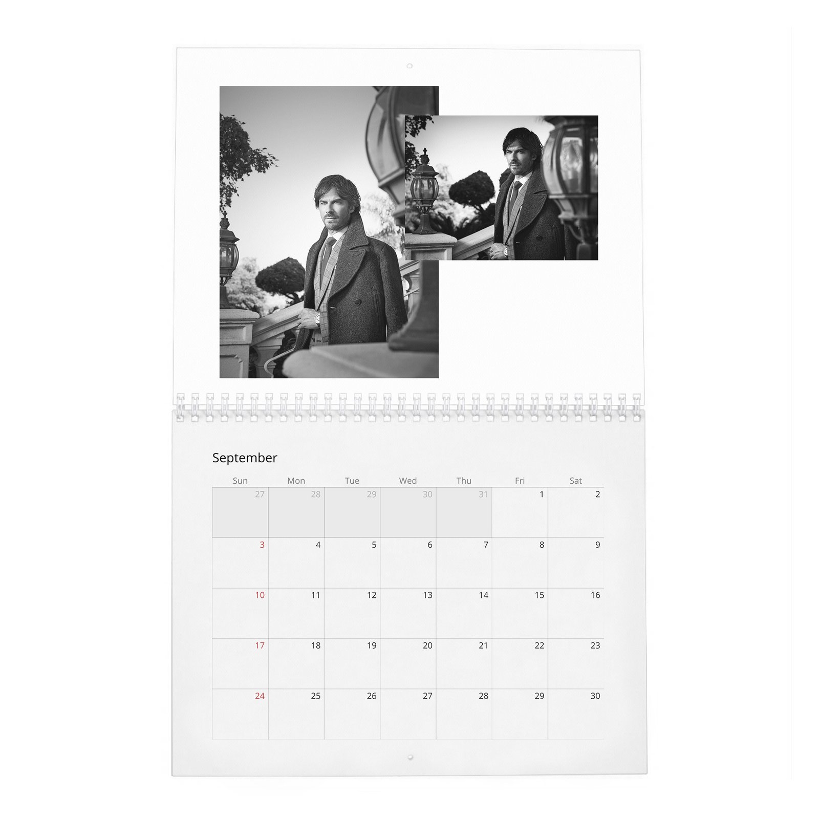 09 Ian Somerhalder - Nobleman 2027 Wall Calendar