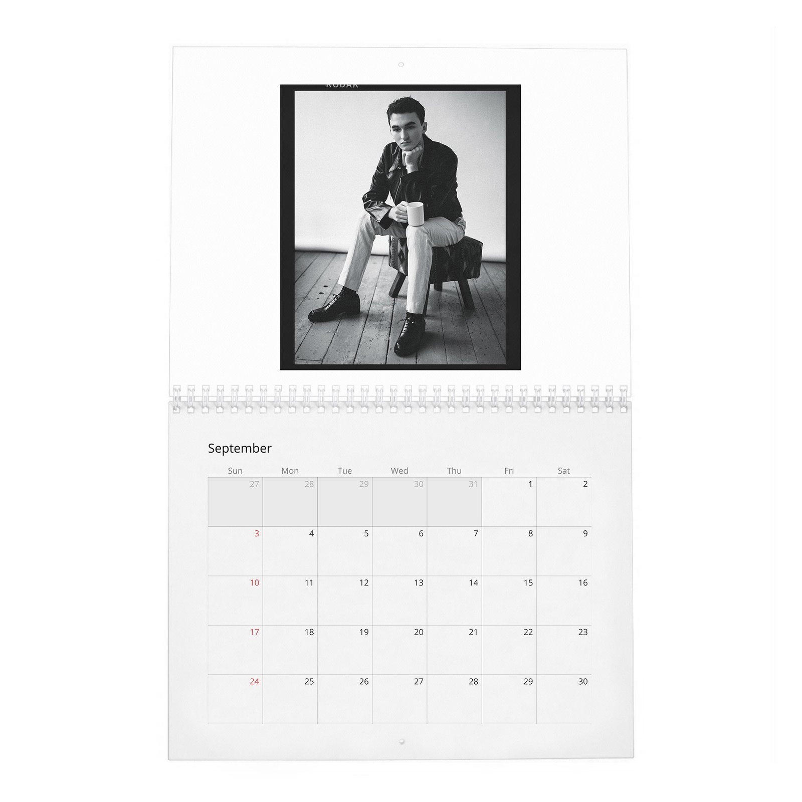 09 Isaac Hempstead Wright - Wonderland 2027 Wall Calendar