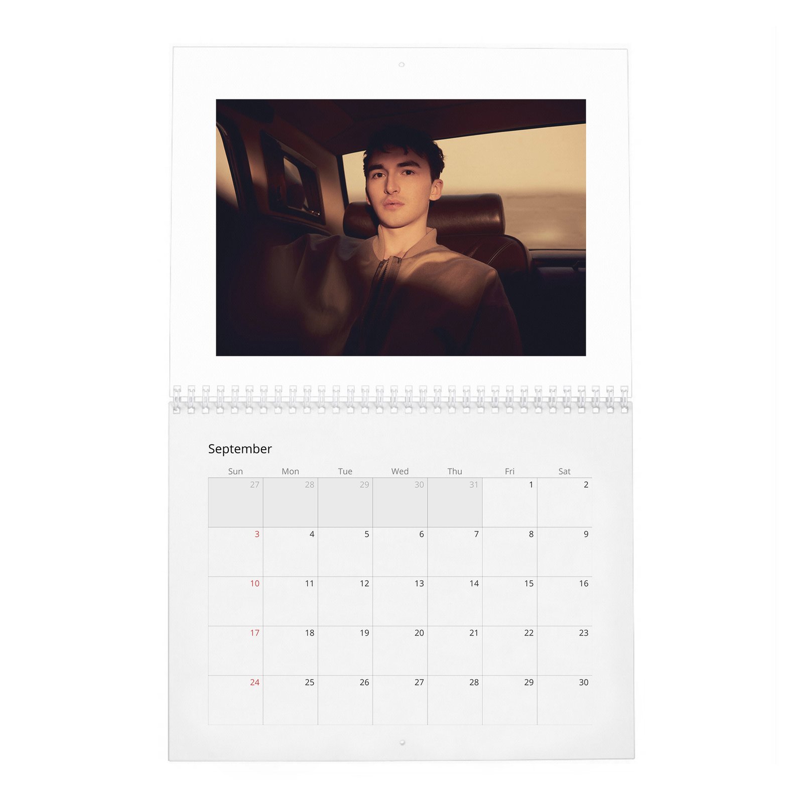 09 Isaac Hempstead Wright - Zoo 2027 Wall Calendar