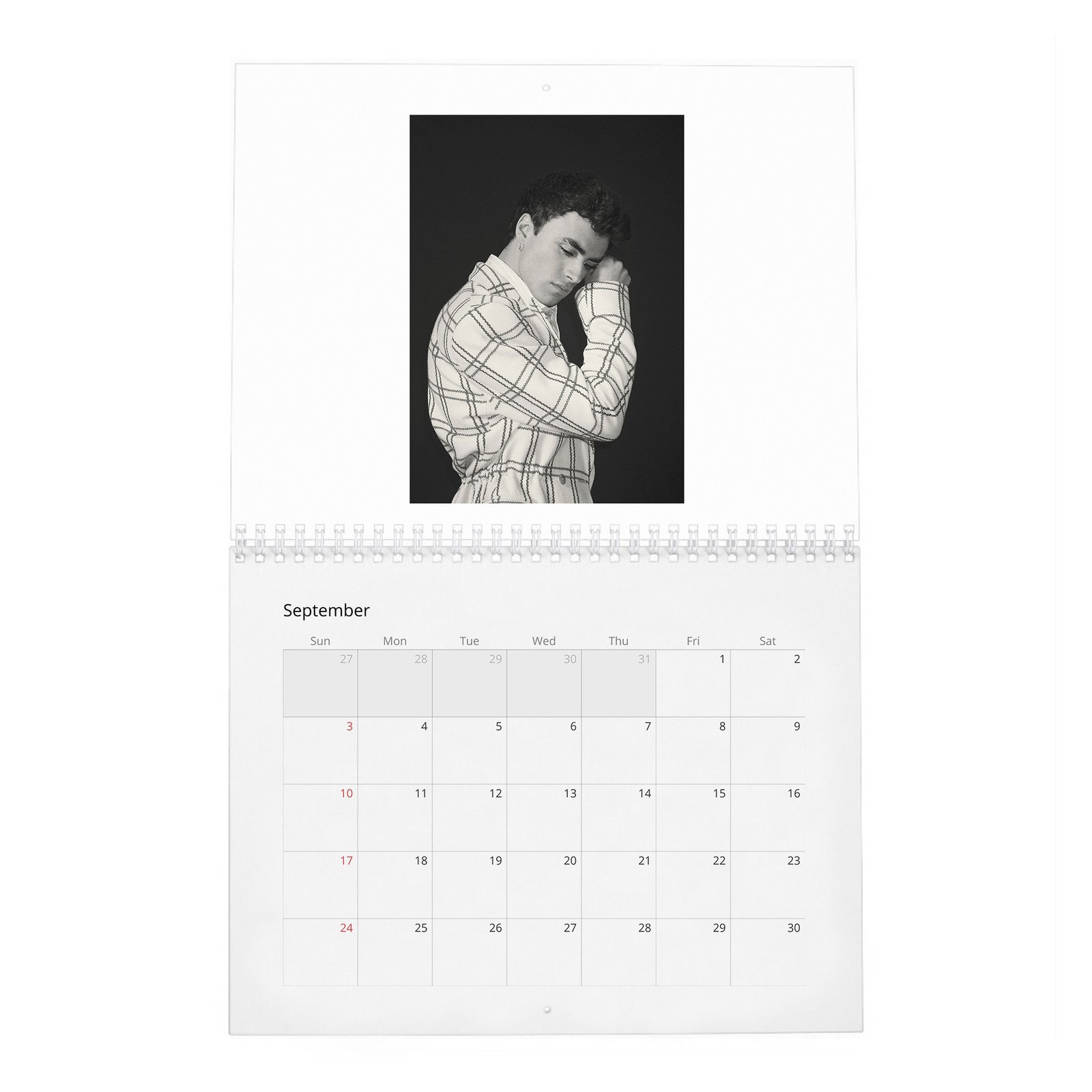 Itzan Escamilla - The Cold And Impenetrable Face 2027 Wall Calendar
