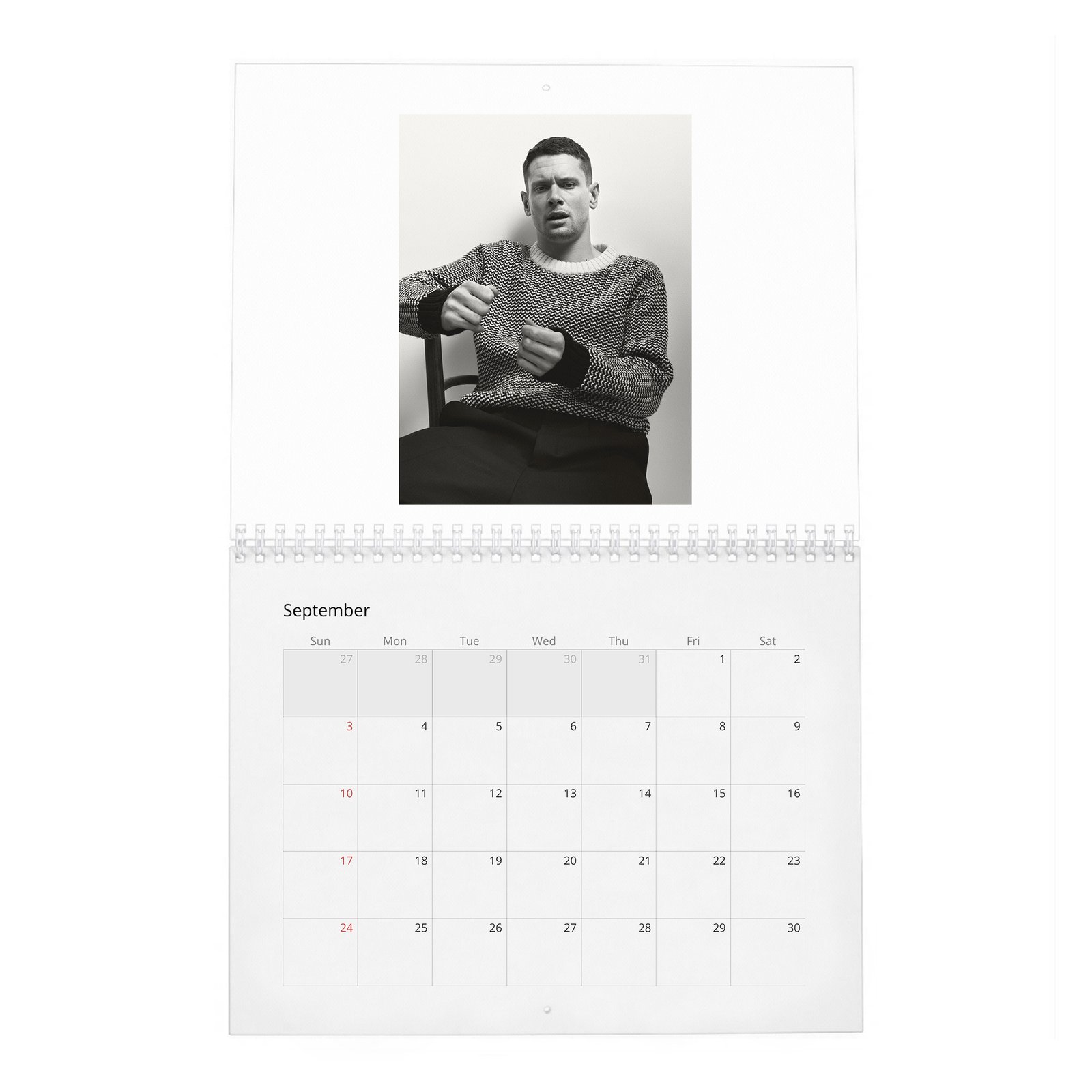 09 Jack O'Connell - Interview 2027 Wall Calendar