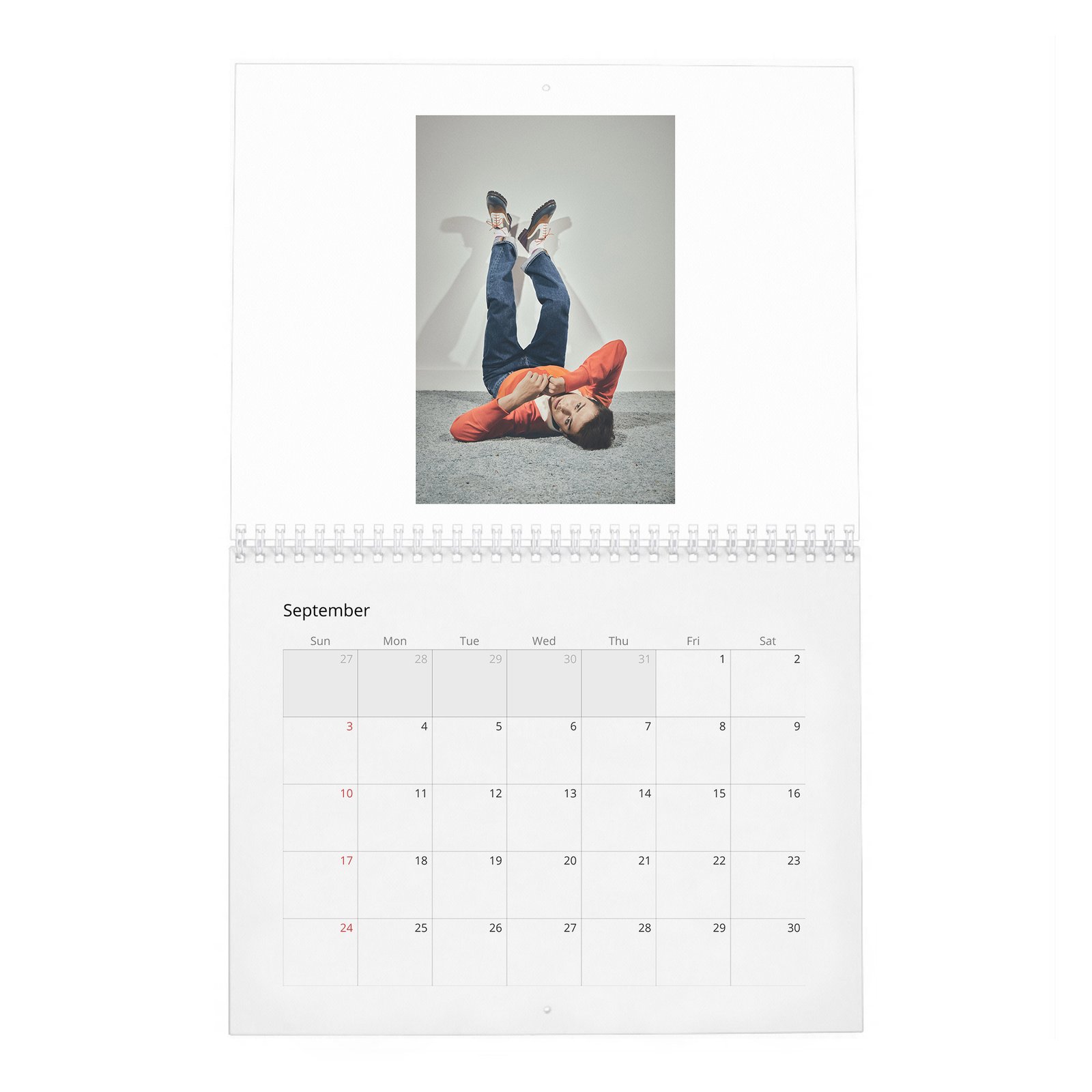 09 Noah Schnapp - Flaunt 2027 Wall Calendar