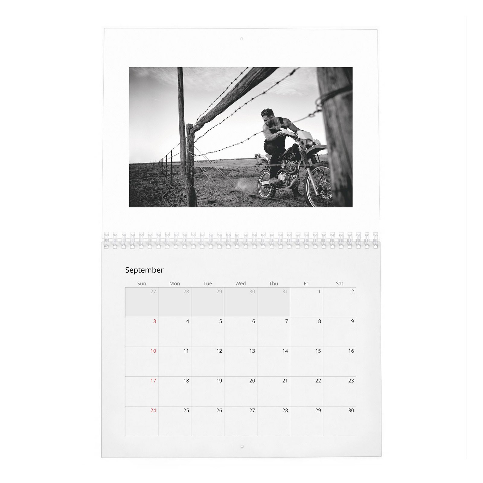 09 Jai Courtney - Outback Adventure 2027 Wall Calendar