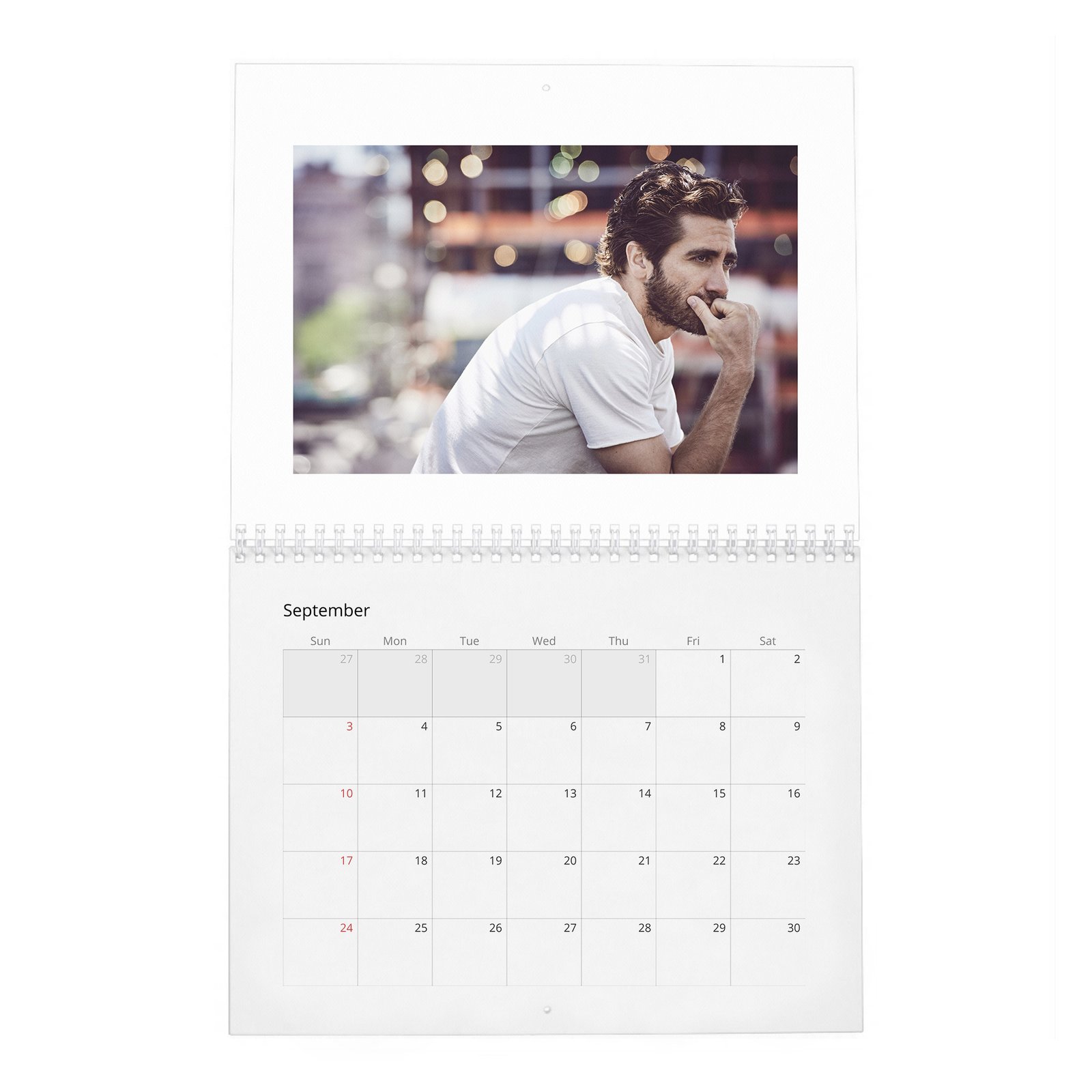 09 Jake Gyllenhaal - The A-List's Hippest Player 2027 Wall Calendar