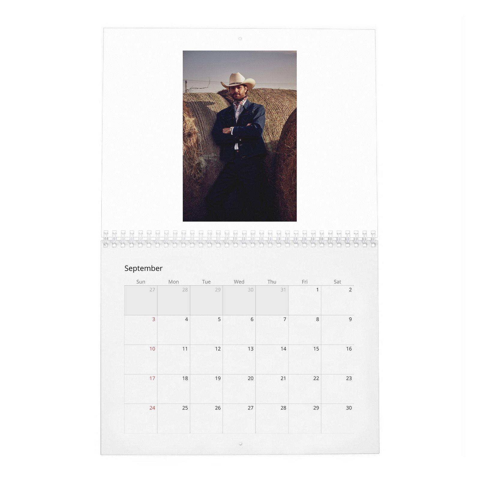 09 Jared Padalecki - The New Texas Ranger 2027 Wall Calendar
