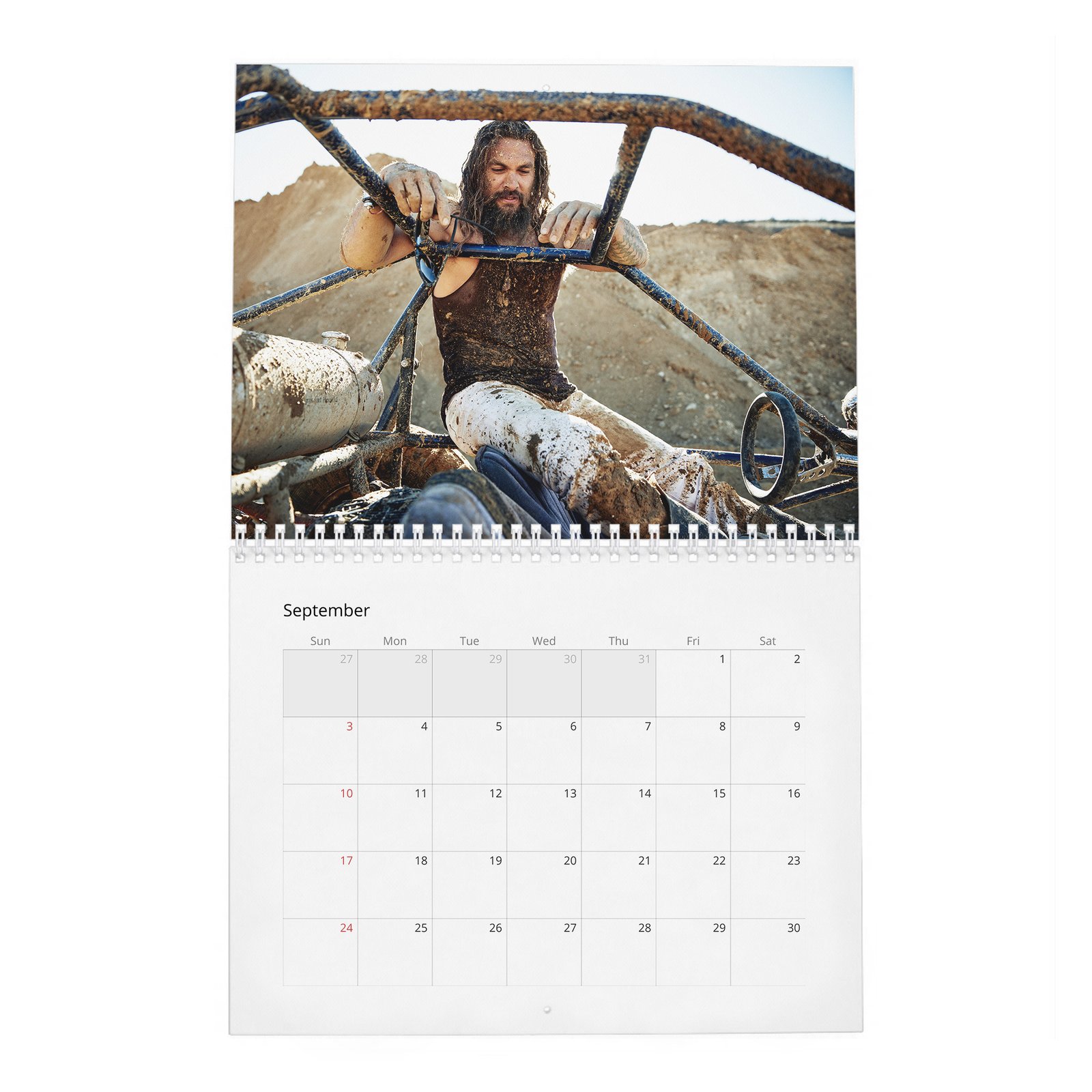 09 Jason Momoa - A New Hero Is Born 2027 Wall Calendar