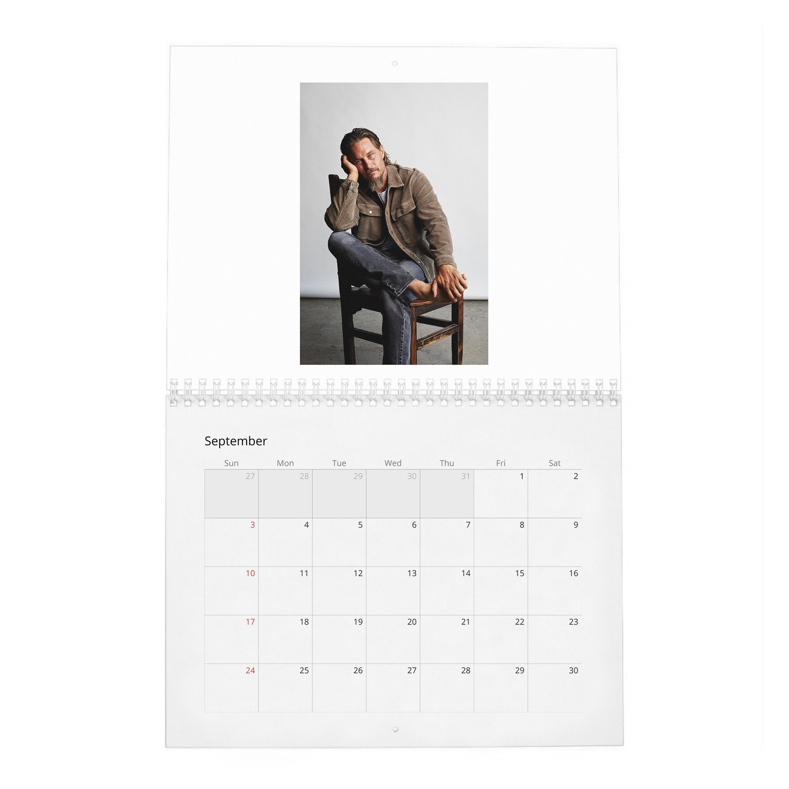 09 Travis Fimmel - Go Back To The Land 2027 Wall Calendar