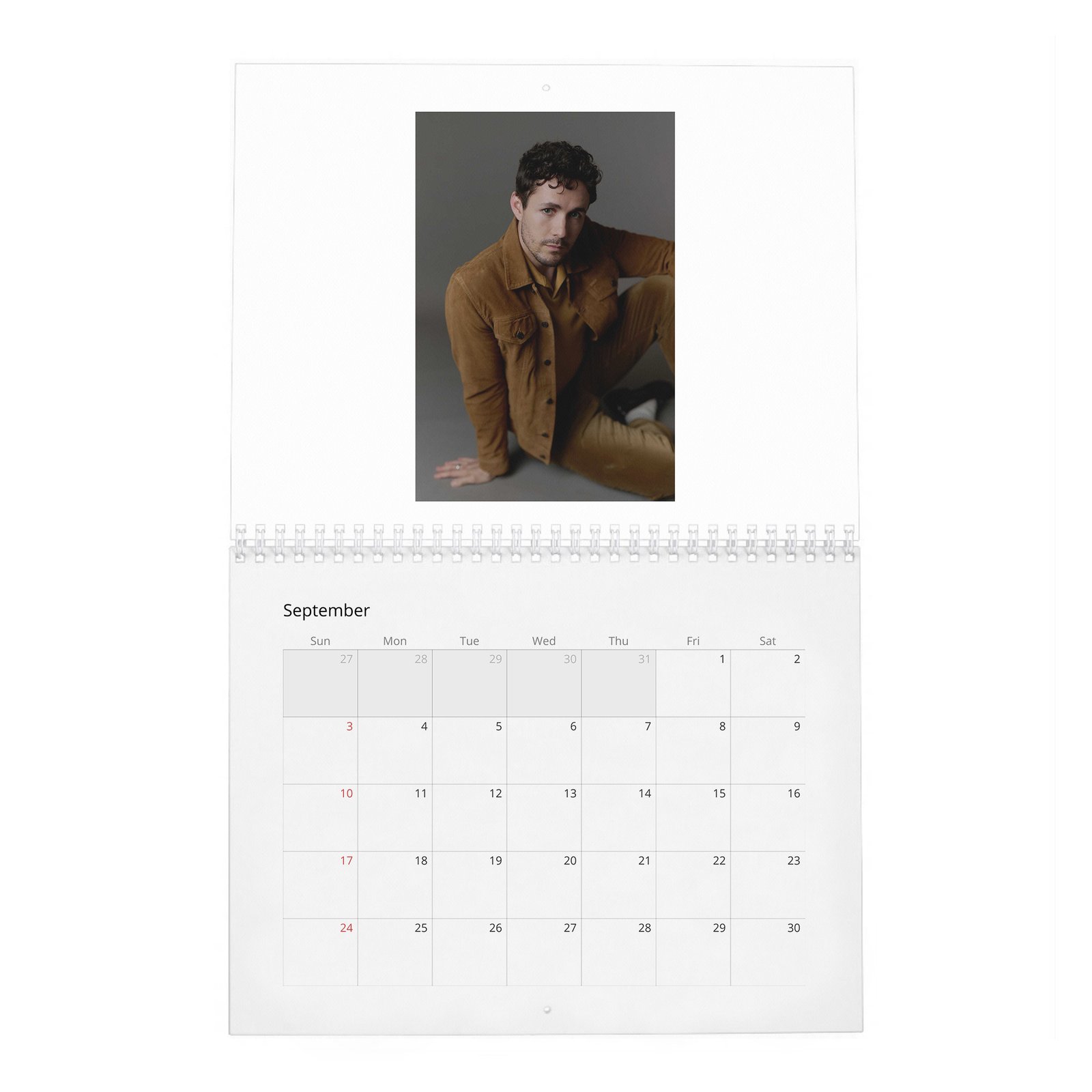 09 Jonah Hauer-King - Leading Lights 2027 Wall Calendar