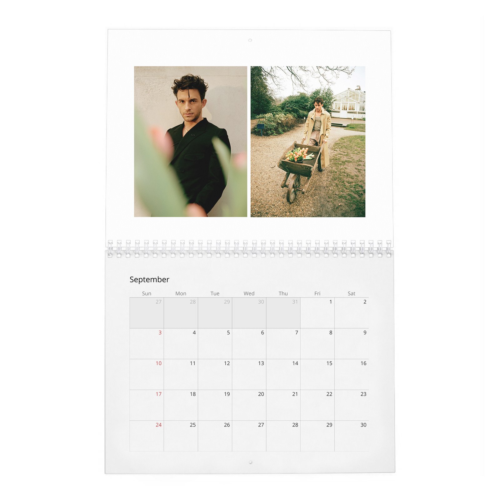Jonathan Bailey - Becoming A Leading Man 2027 Wall Calendar