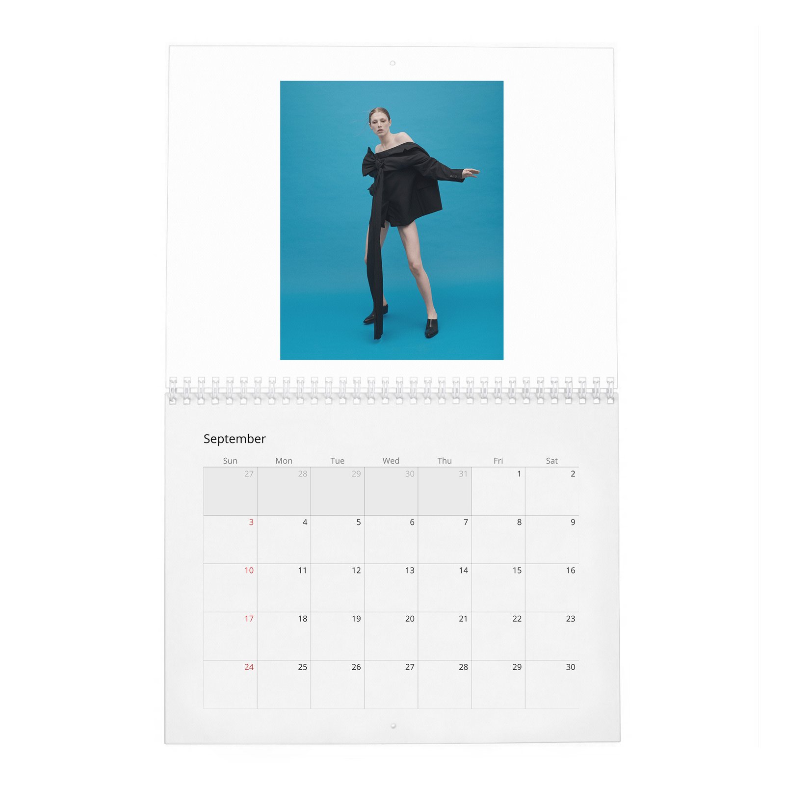 09 (2) Hunter Schafer - Leaning In 2027 Wall Calendar