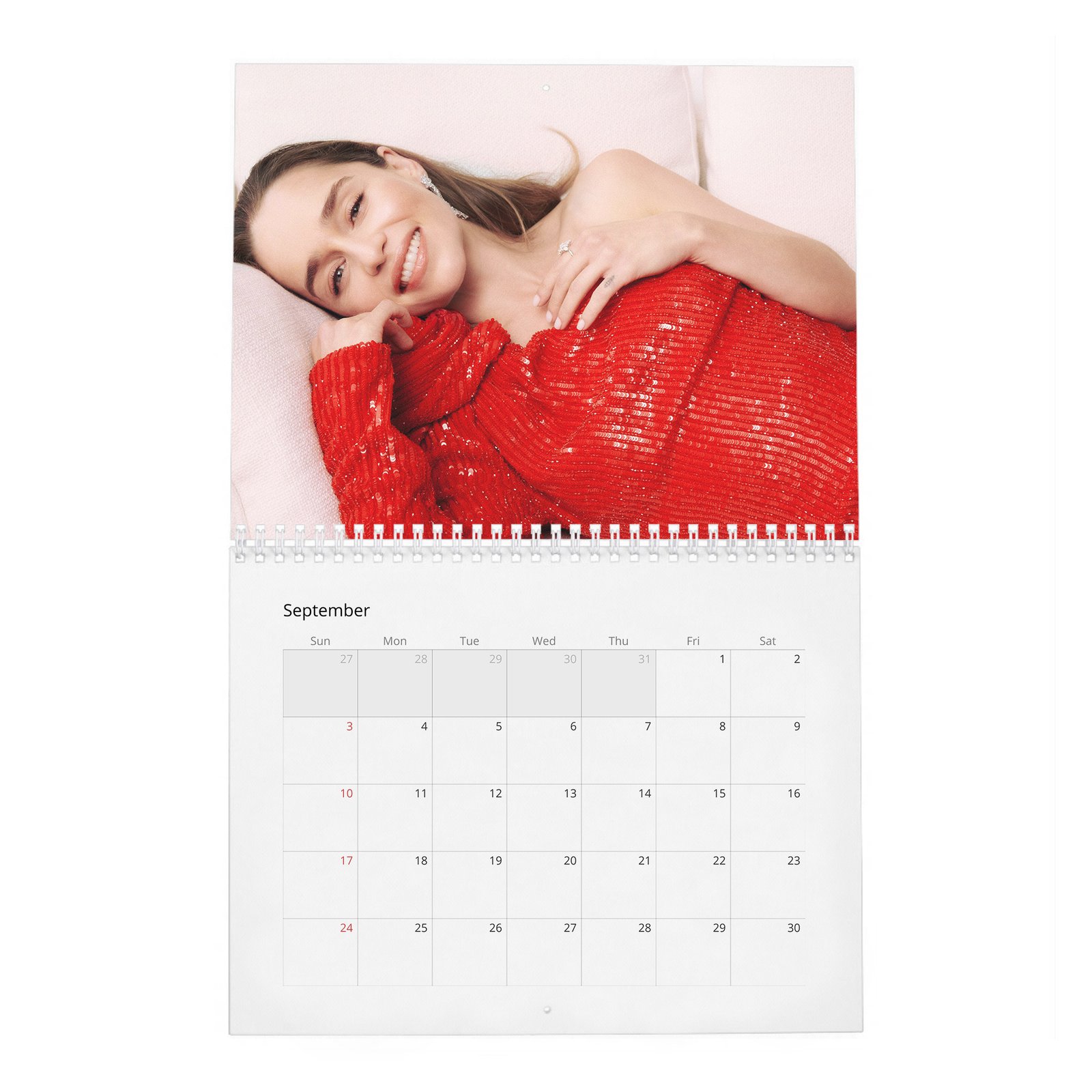 09 (2) Emilia Clarke - Power and Passion 2027 Wall Calendar