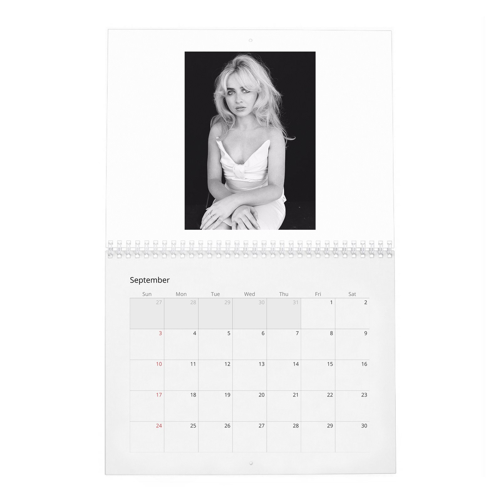 09 Sabrina Carpenter - Obsessed 2027 Wall Calendar