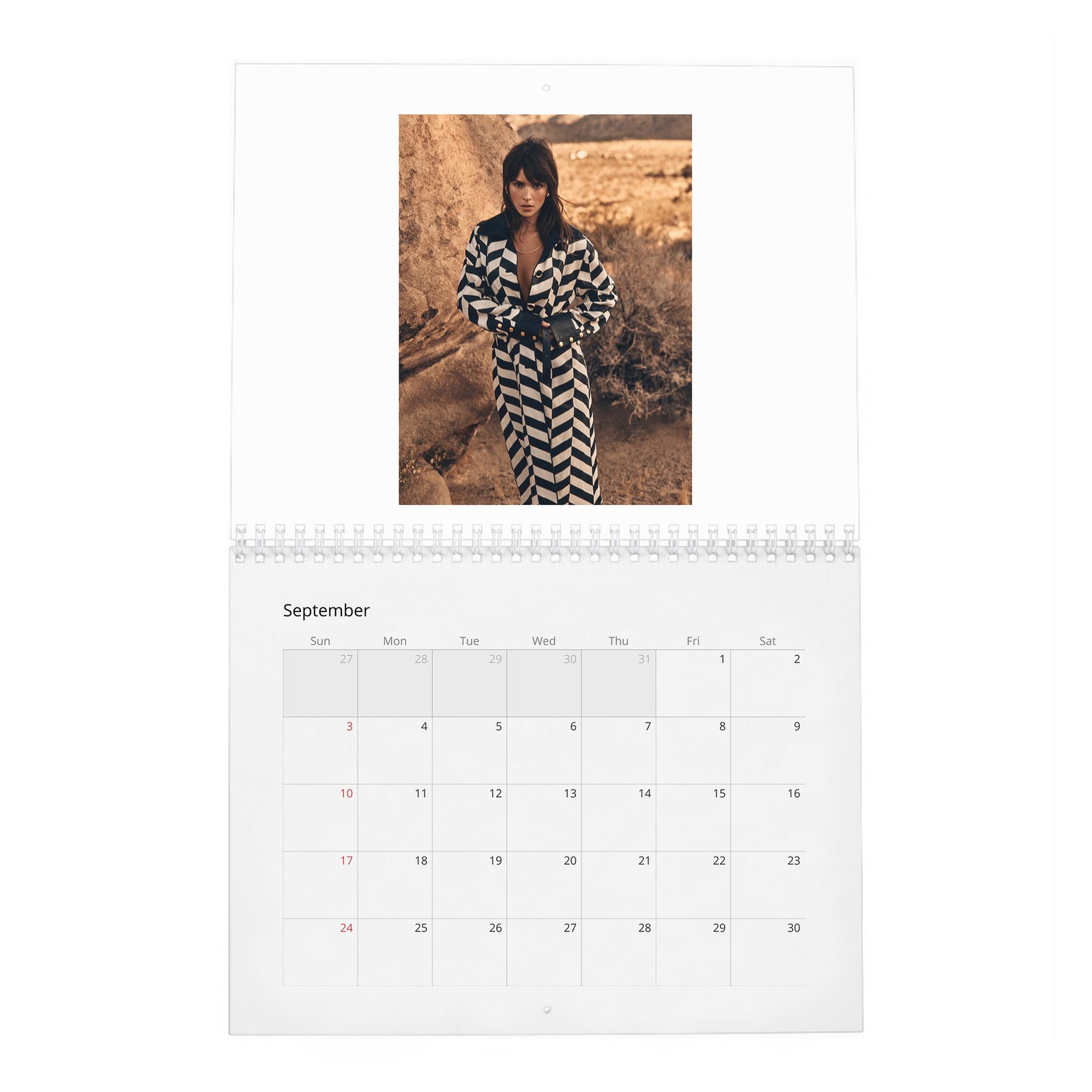 09 Adria Arjona - Flaunt 2027 Wall Calendar