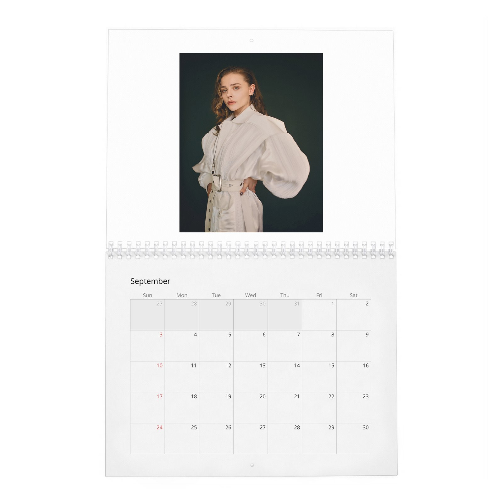 09 Chloe Grace Moretz - Wonderland 2027 Wall Calendar