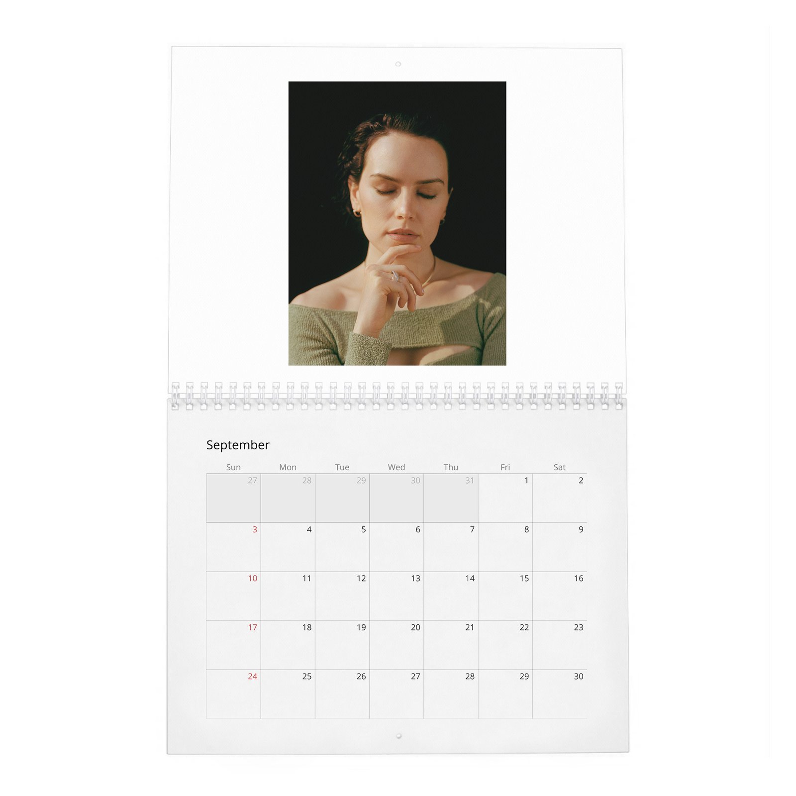 09 Daisy Ridley - Trailblazer In Her Own Right 2027 Wall Calendar