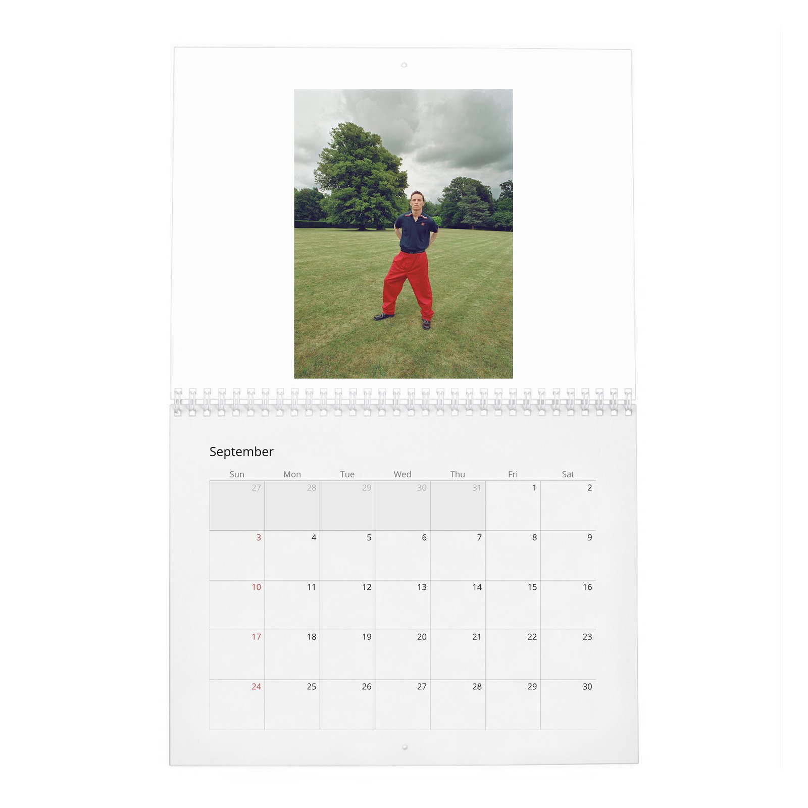 09 Eddie Redmayne - English Class 2027 Wall Calendar