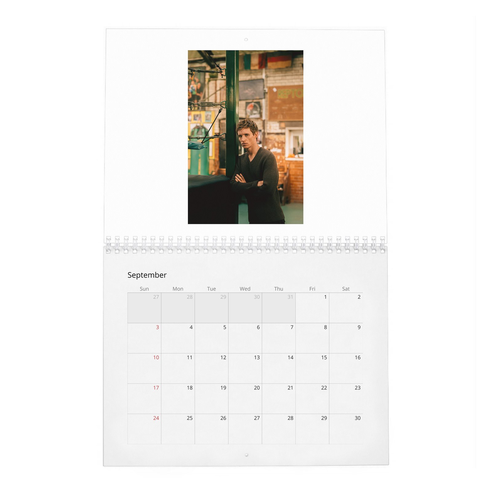 09 Eddie Redmayne - Rare Talent 2027 Wall Calendar