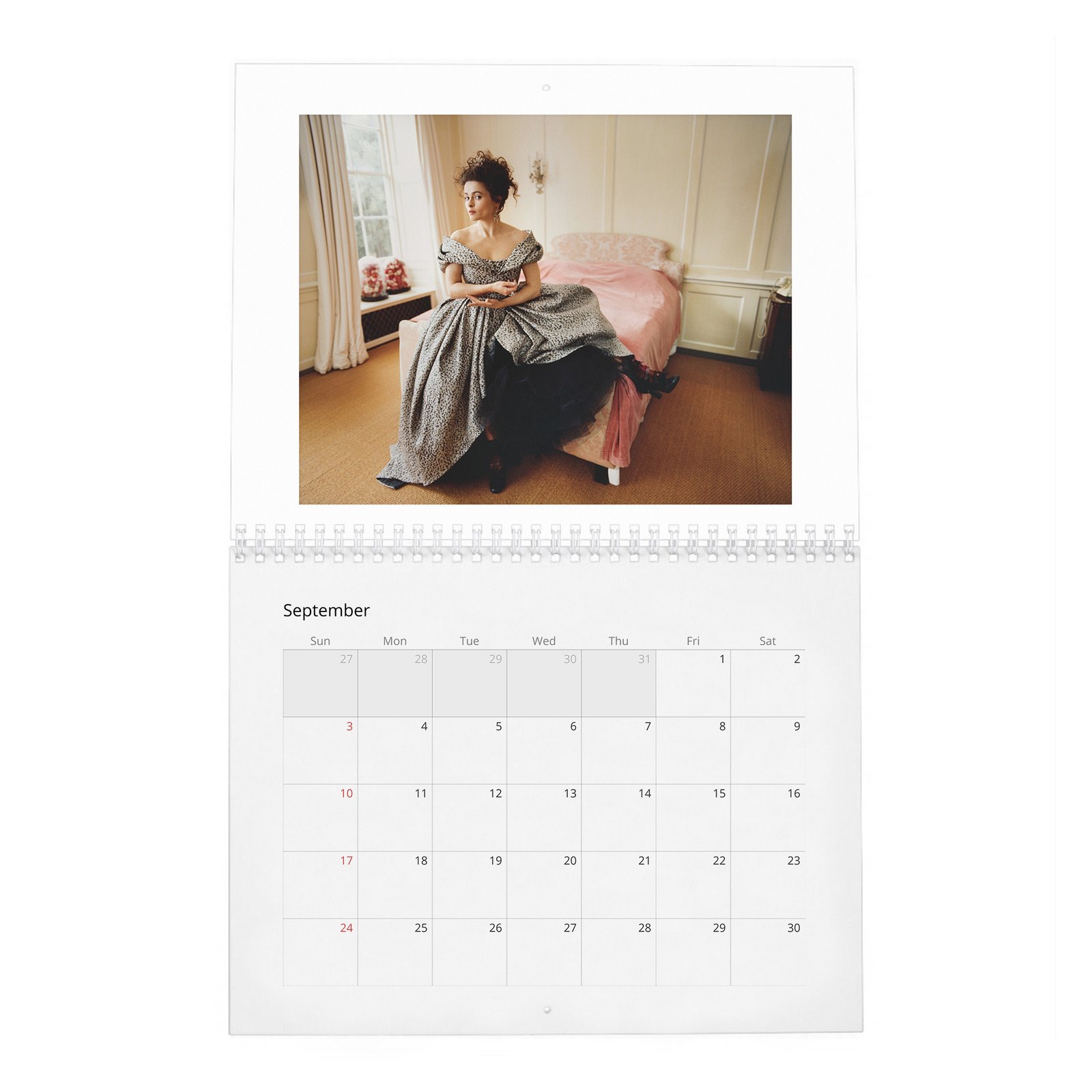 09 Helena Bonham Carter - Queen Of Wonderland 2027 Wall Calendar