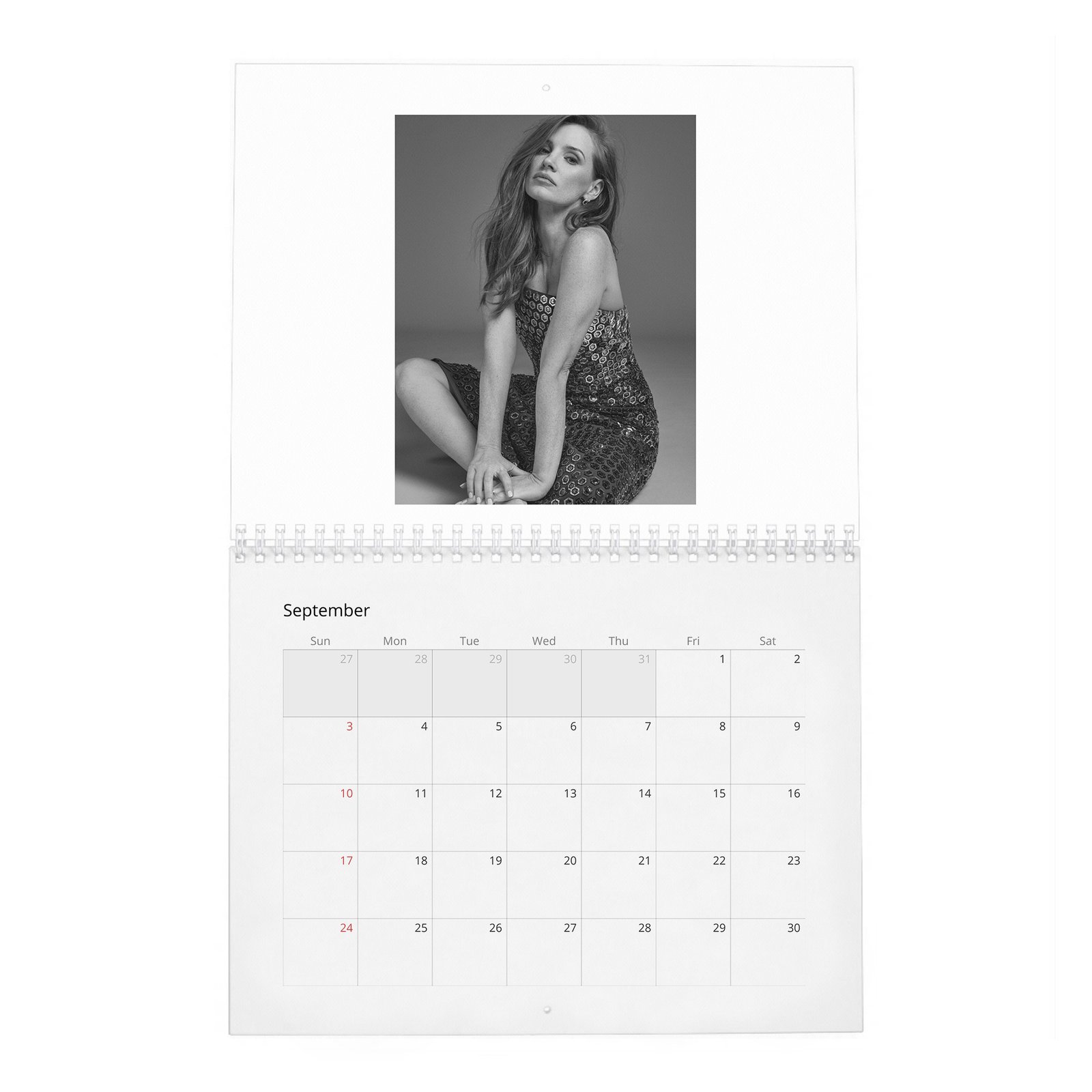 09 Jessica Chastain - Strength And Confidence 2027 Wall Calendar
