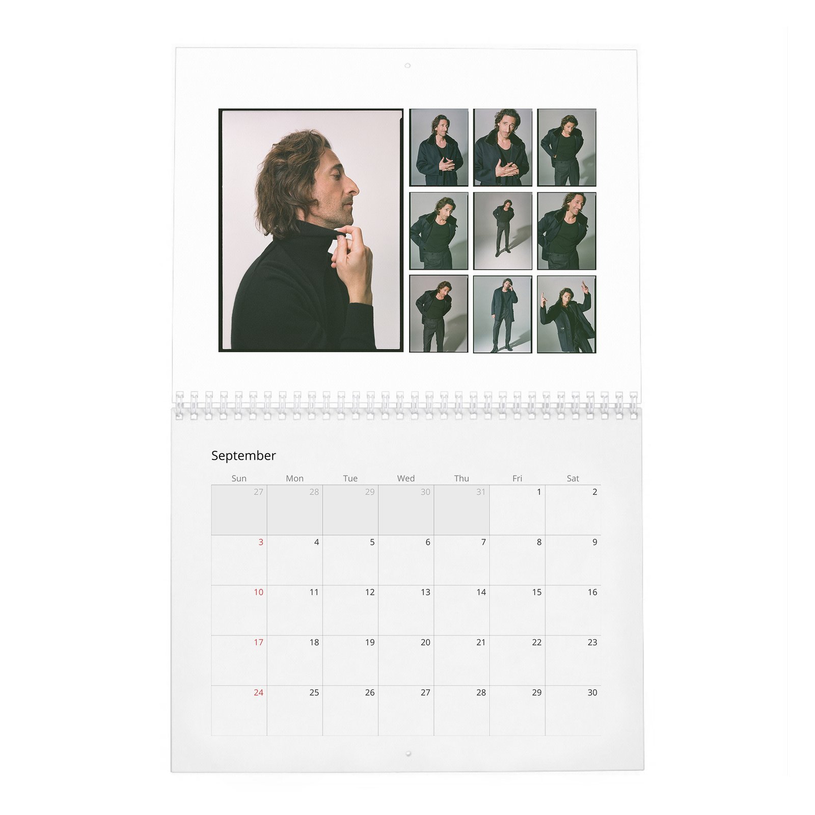09 Adrien Brody - The Amazing Adrian 2027 Wall Calendar