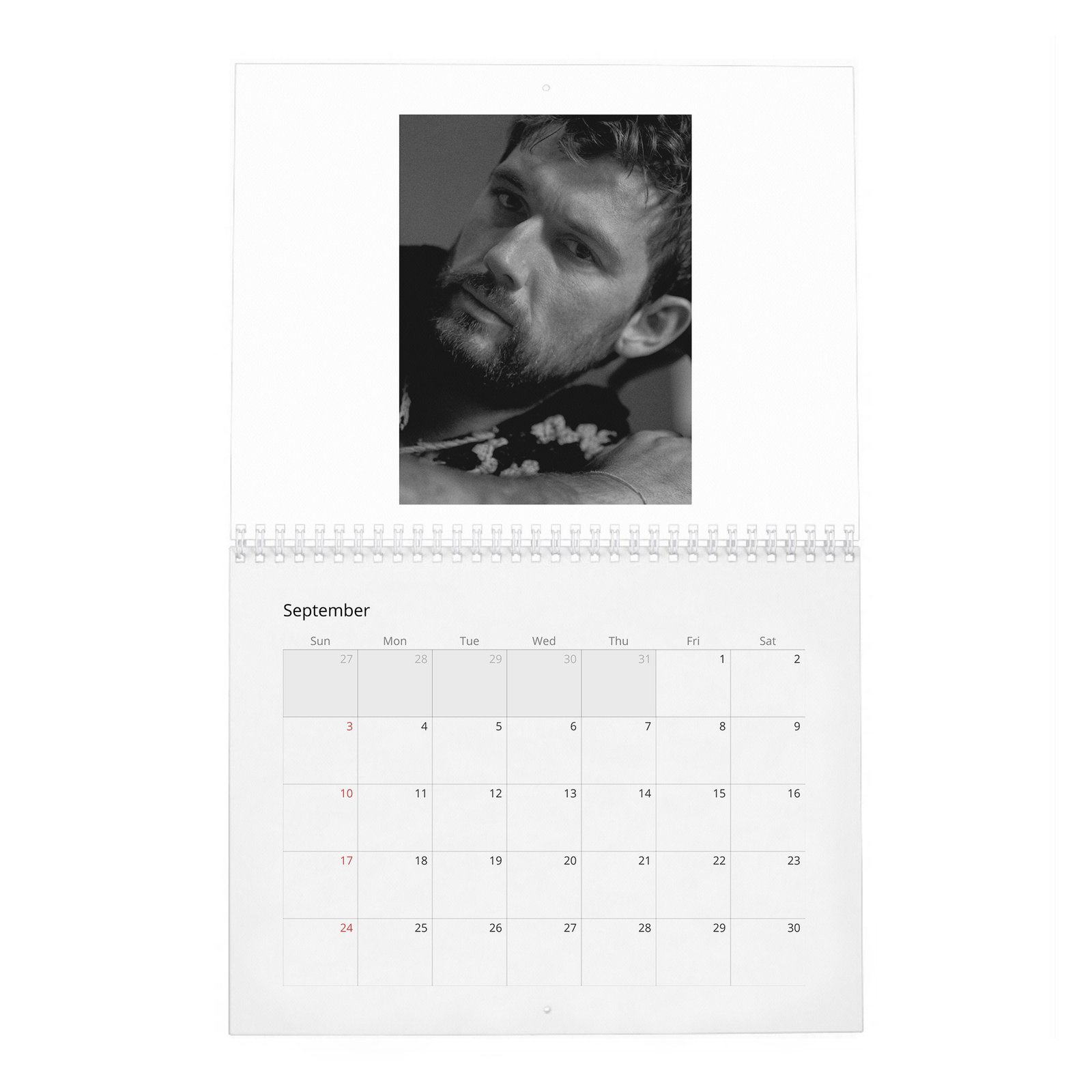 09 Alex Pettyfer - My Way 2027 Wall Calendar