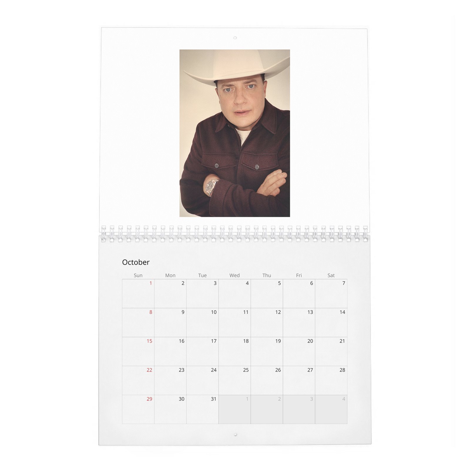 10 Brendan Fraser - Made It All The Way Back 2027 Wall Calendar