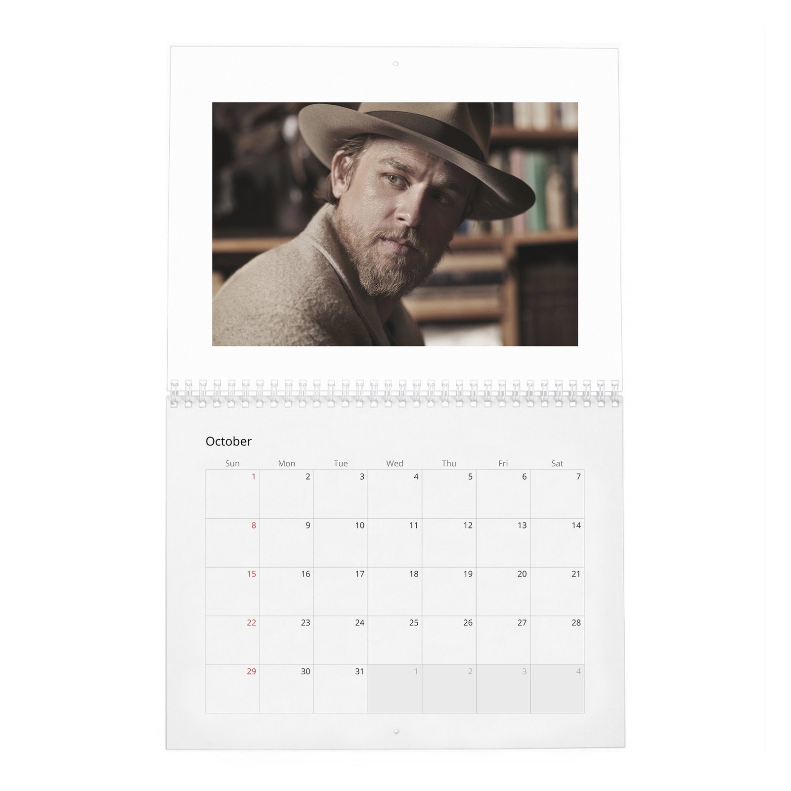 10 Charlie Hunnam - Man Of The World 2027 Wall Calendar