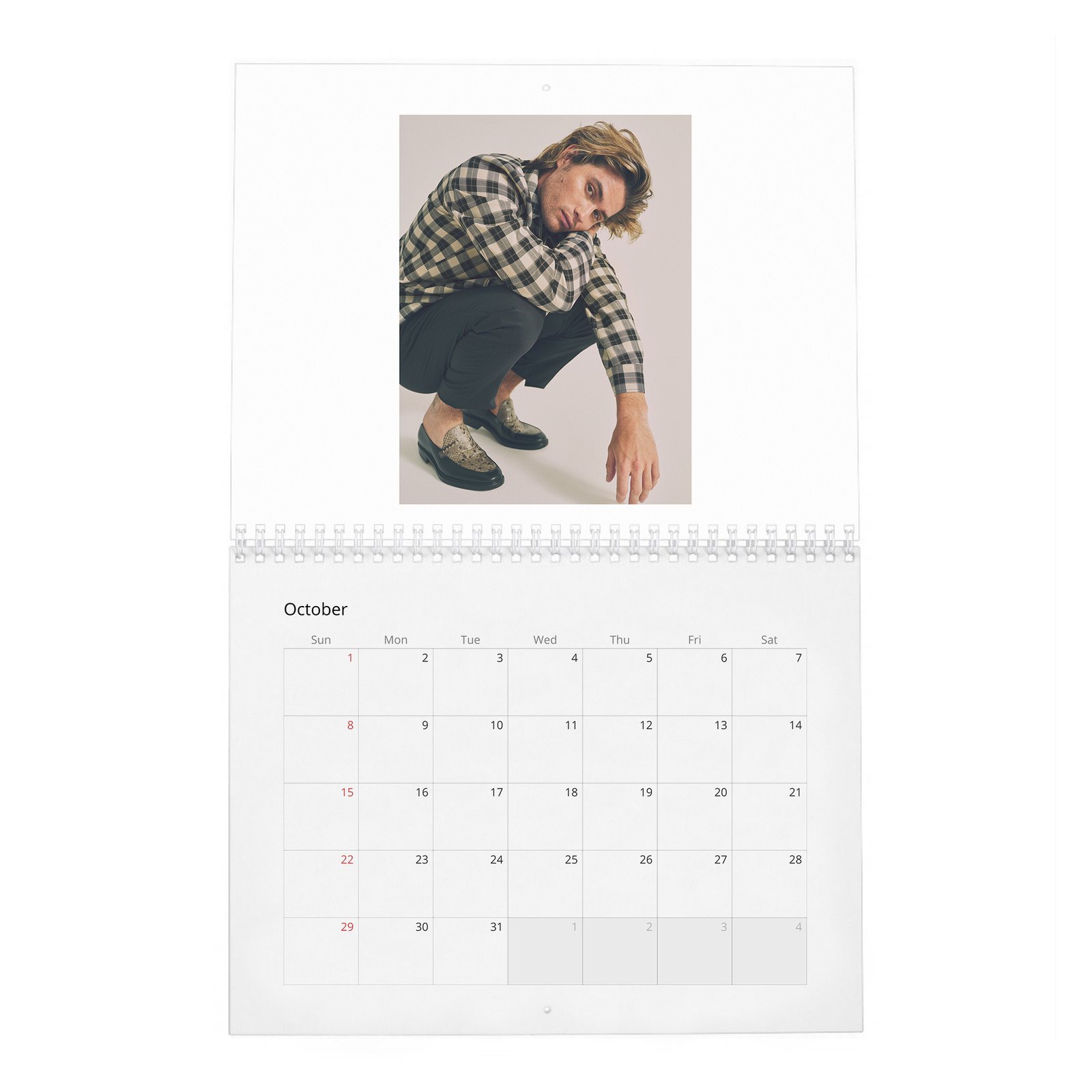 Chase Stokes - Living In The Moment 2027 Wall Calendar