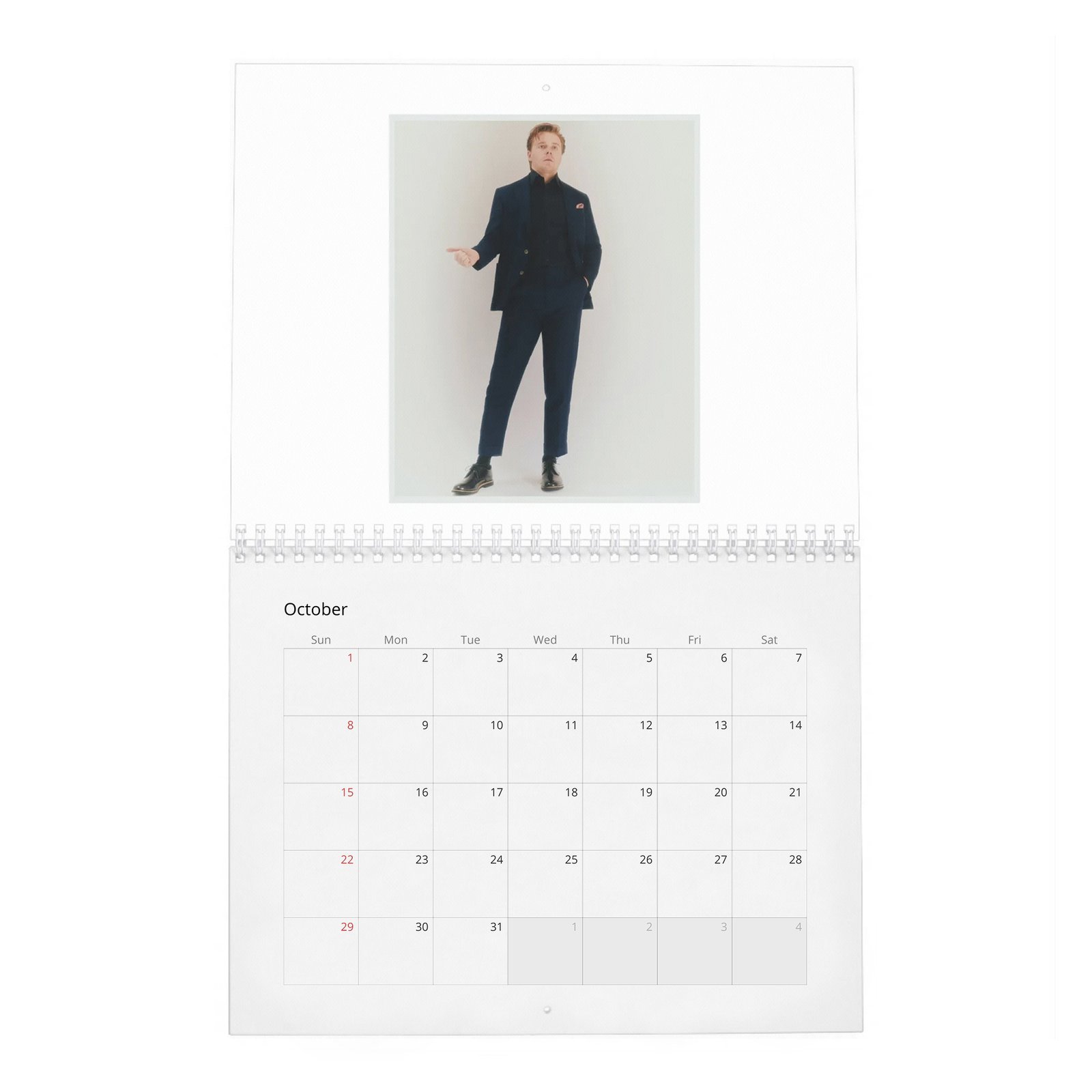 10 Jack Lowden - Laterals 2027 Wall Calendar
