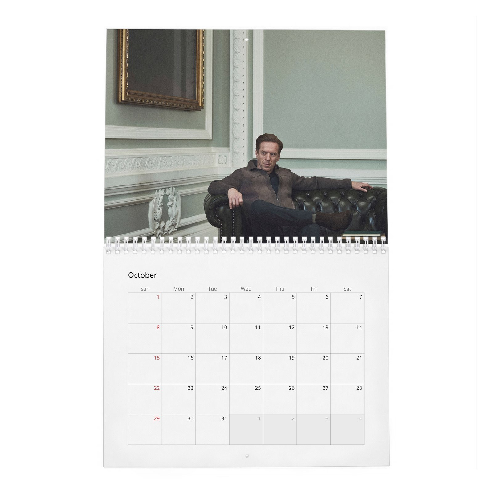 10 Damian Lewis - The King Of The Box Set 2027 Wall Calendar