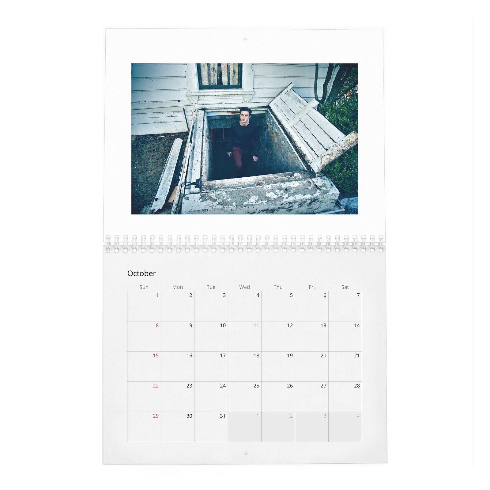 10 Evan Peters - Flaunt 2027 Wall Calendar