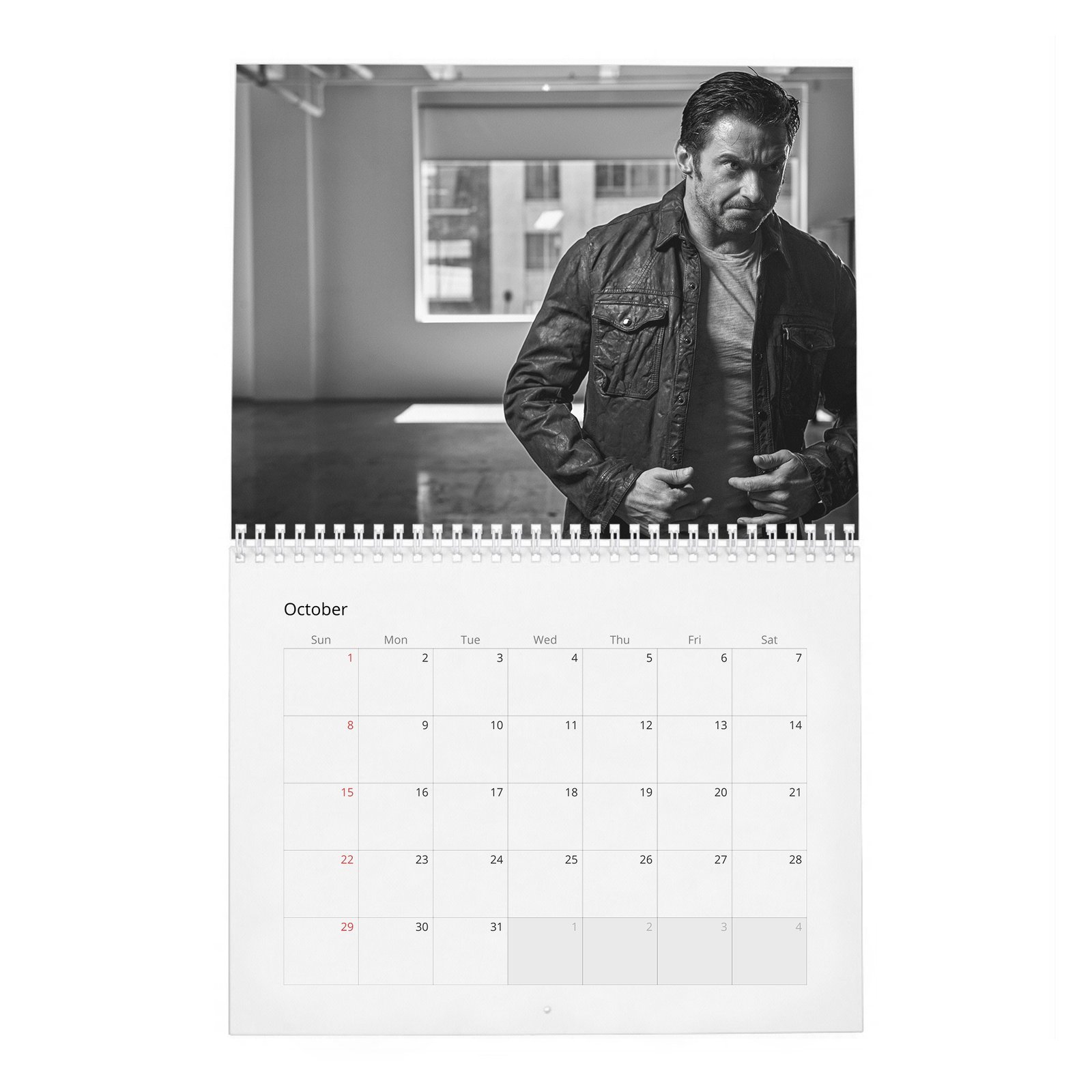 10 Hugh Jackman - There Is A Beast Inside 2027 Wall Calendar